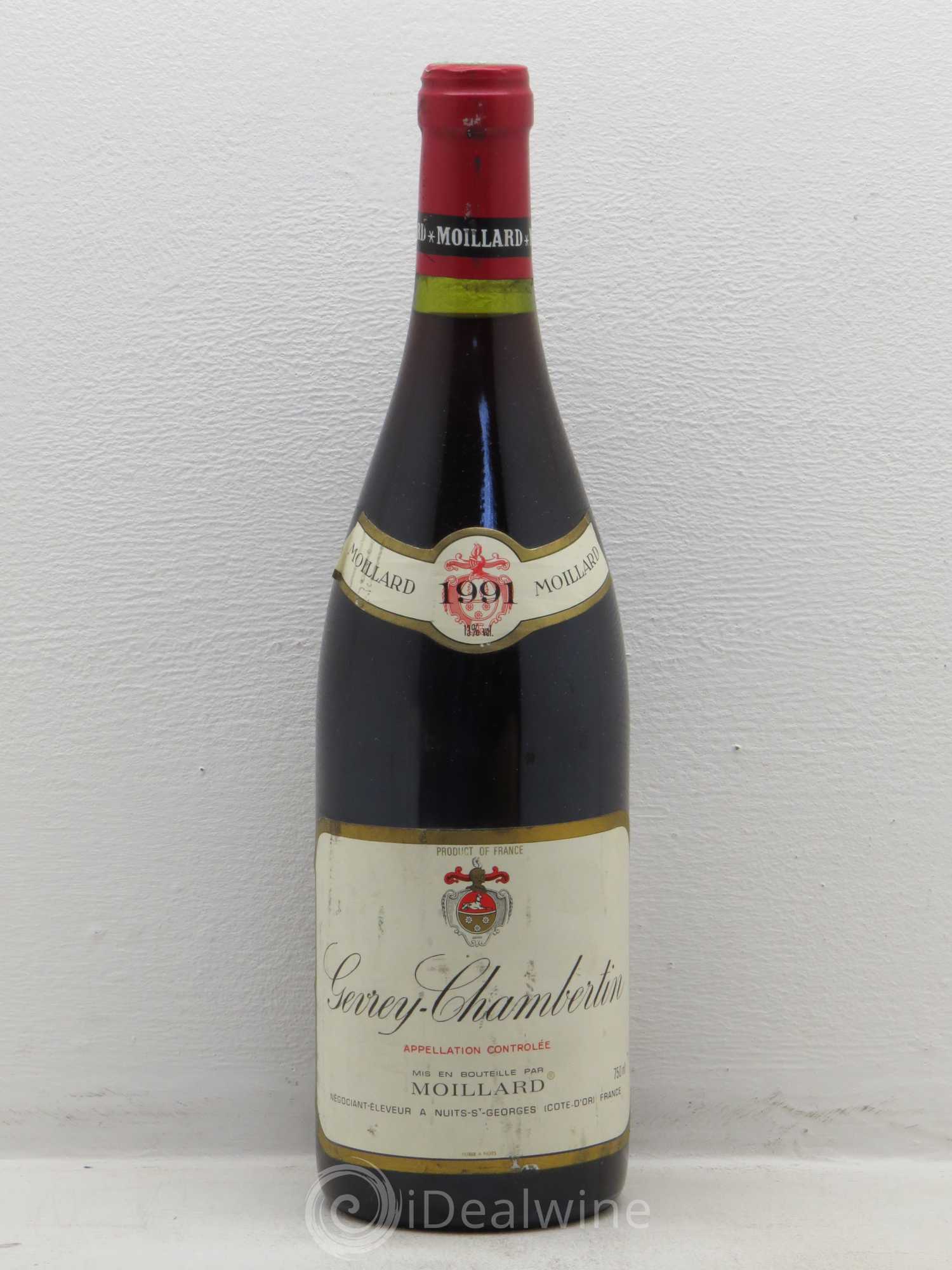 Gevrey-Chambertin Domaine Moillard 1991 - Lot de 1 bouteille - 0