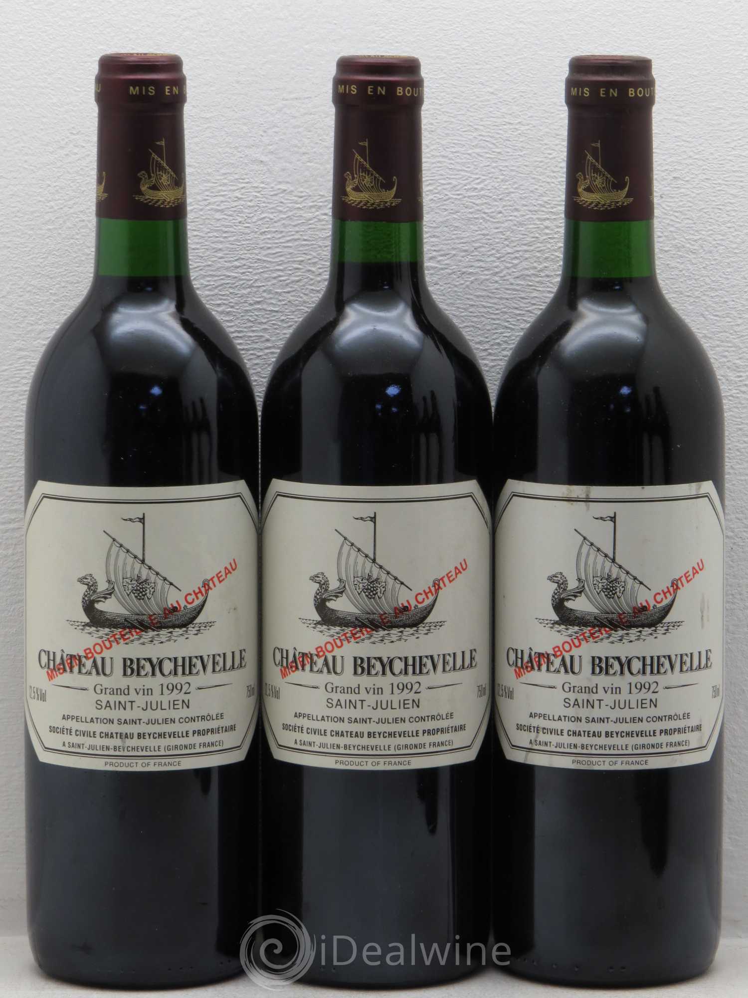 Château Beychevelle 4ème Grand Cru Classé 1992 - Lot de 6 bouteilles - 2