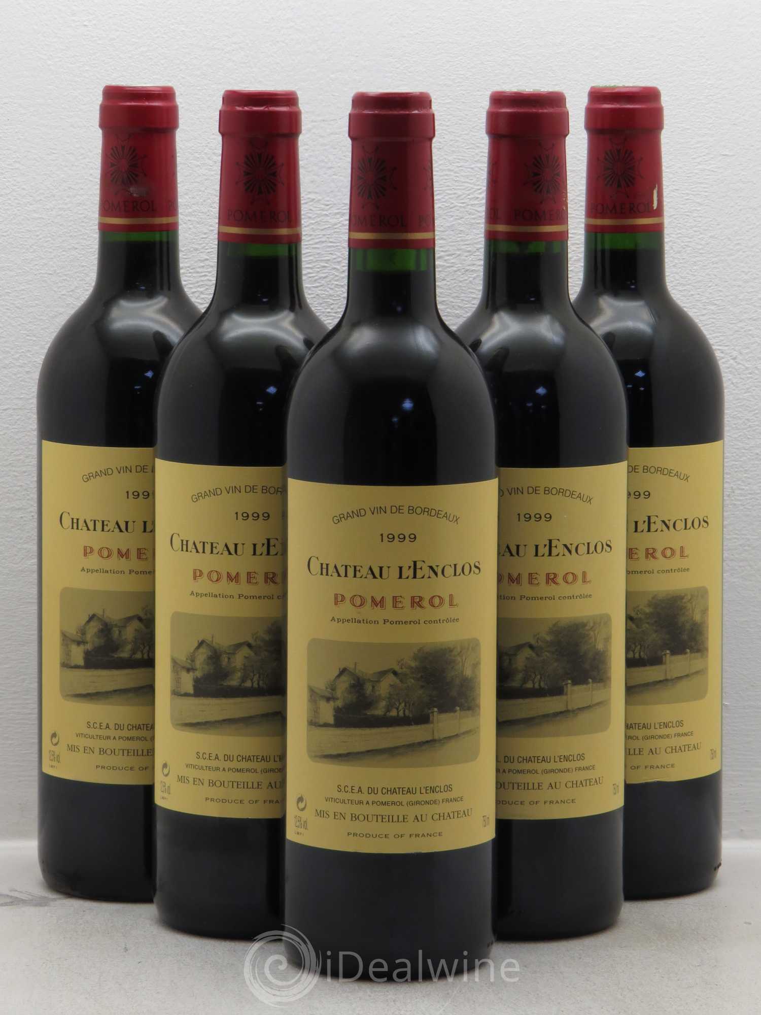 Château l' Enclos 1999 - Lot de 5 bouteilles - 0