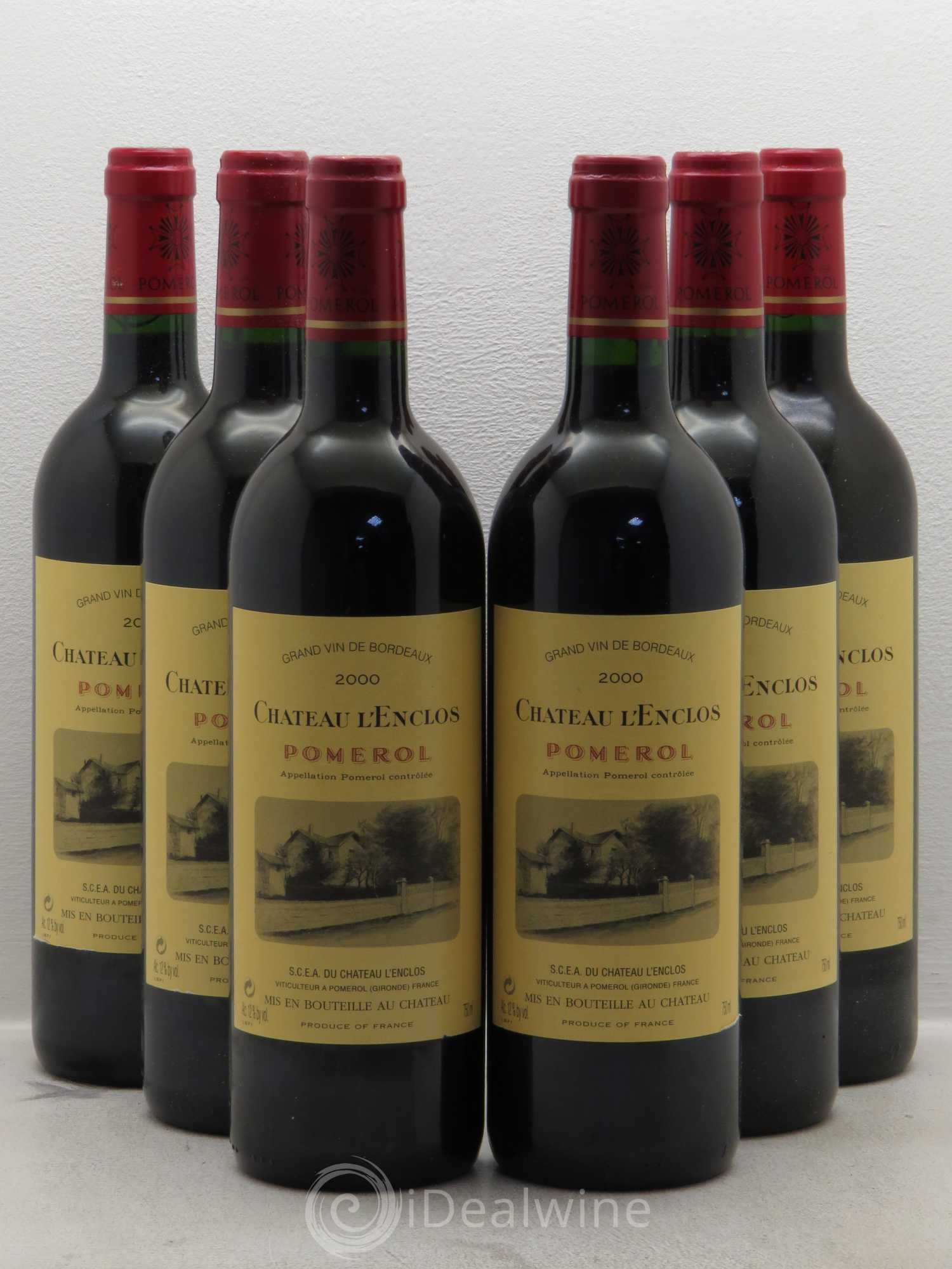 Château l' Enclos 2000 - Lot de 6 bouteilles - 0