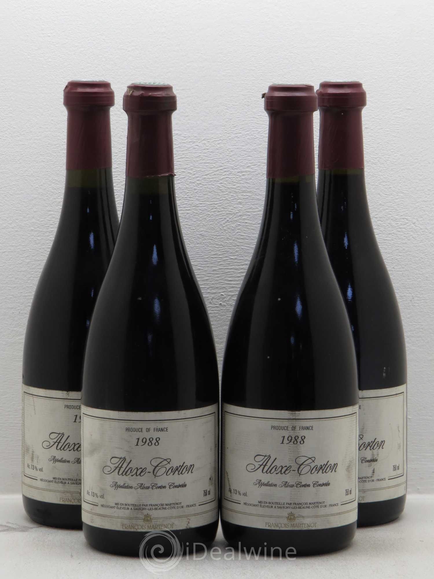 Aloxe-Corton Francois Martenot 1988 - Lot de 4 bouteilles - 0