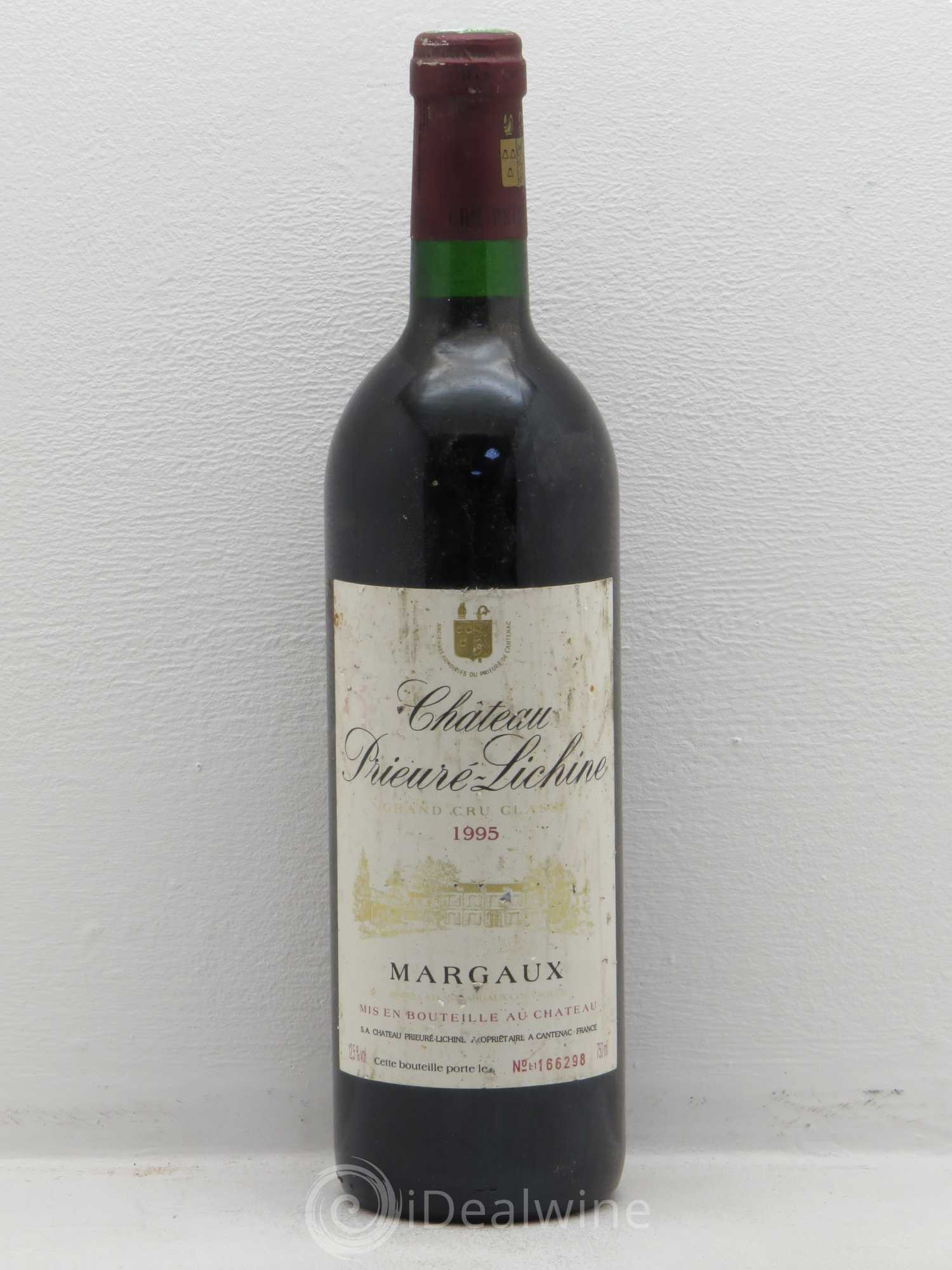 Château Prieuré Lichine 4ème Grand Cru Classé 1995 - Lot de 1 bouteille - 0