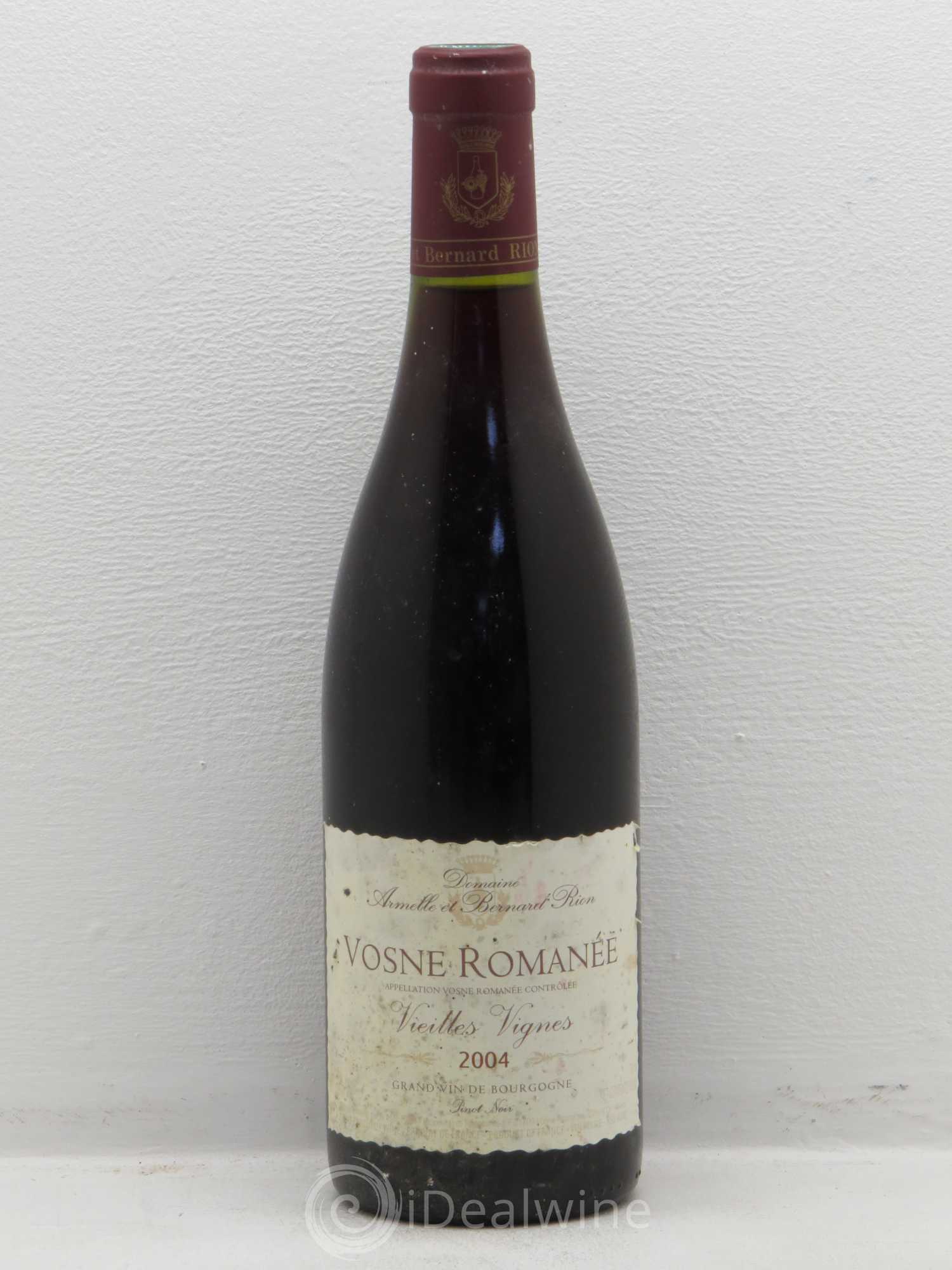 Vosne-Romanée Vieilles Vignes - Armelle et Bernard Rion 2004 - Posten von 1 Flasche - 0
