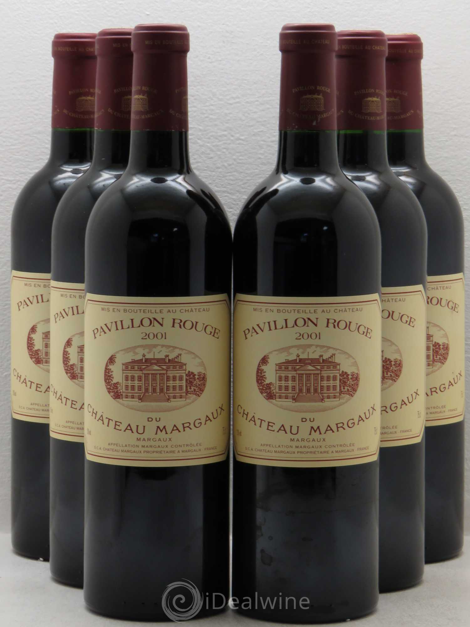 Pavillon Rouge du Château Margaux Second Vin 2001 - Lot de 6 bouteilles - 0