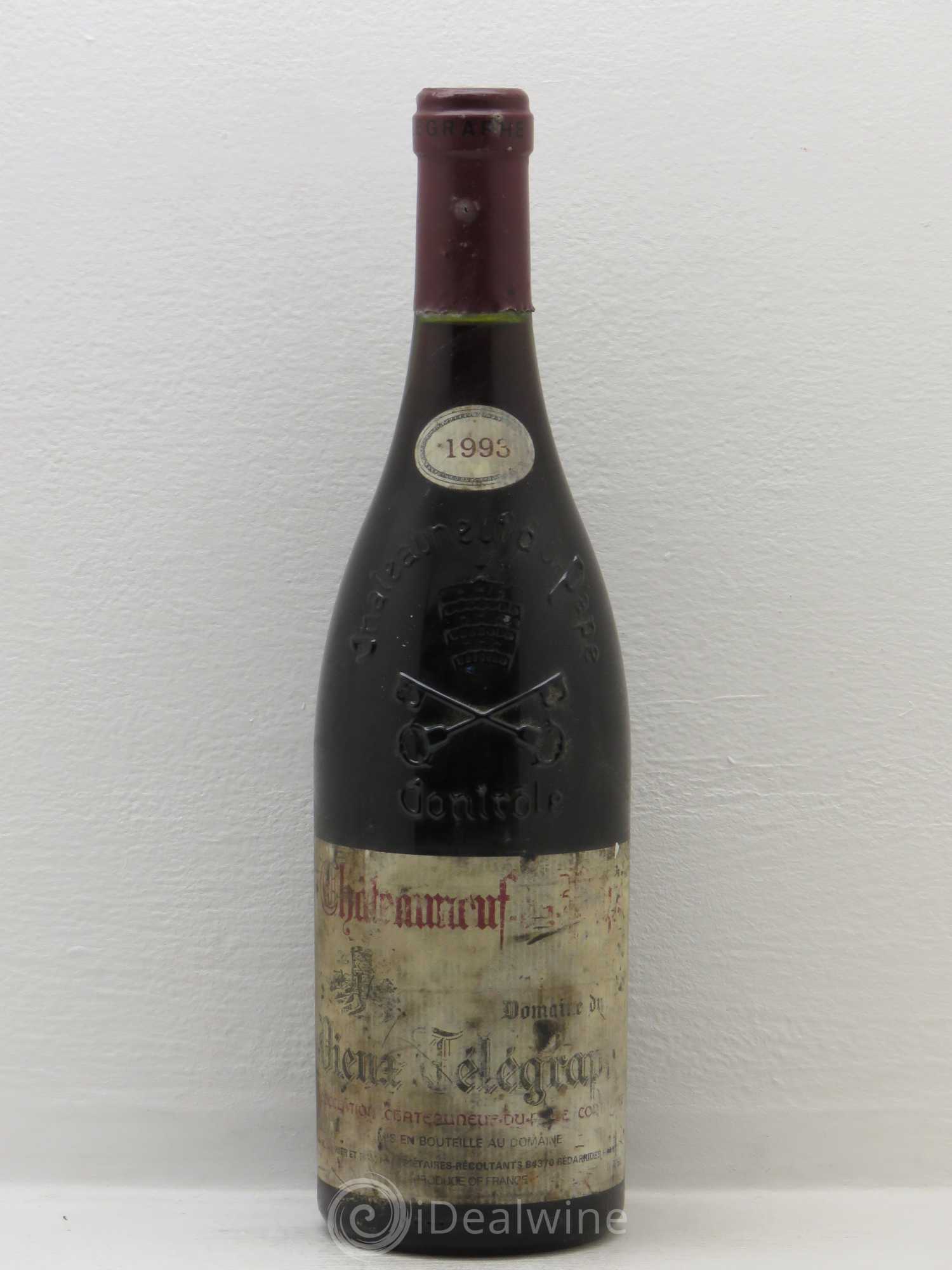 Châteauneuf-du-Pape Vieux Télégraphe (Domaine du) Vignobles Brunier 1993 - Lot de 1 bouteille - 0