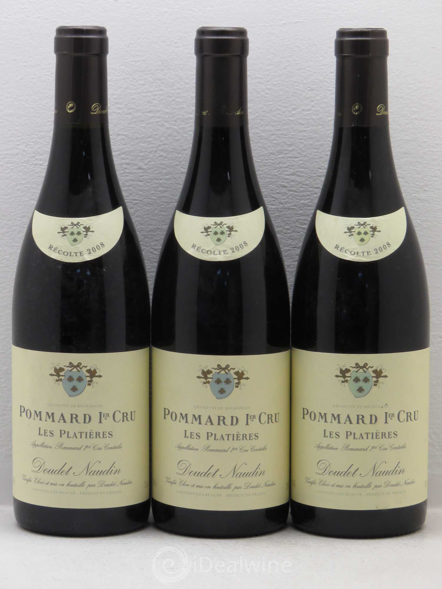 Pommard 1er Cru Doudet Naudin Les Platieres 2008 - Posten von 3 Flaschen - 0