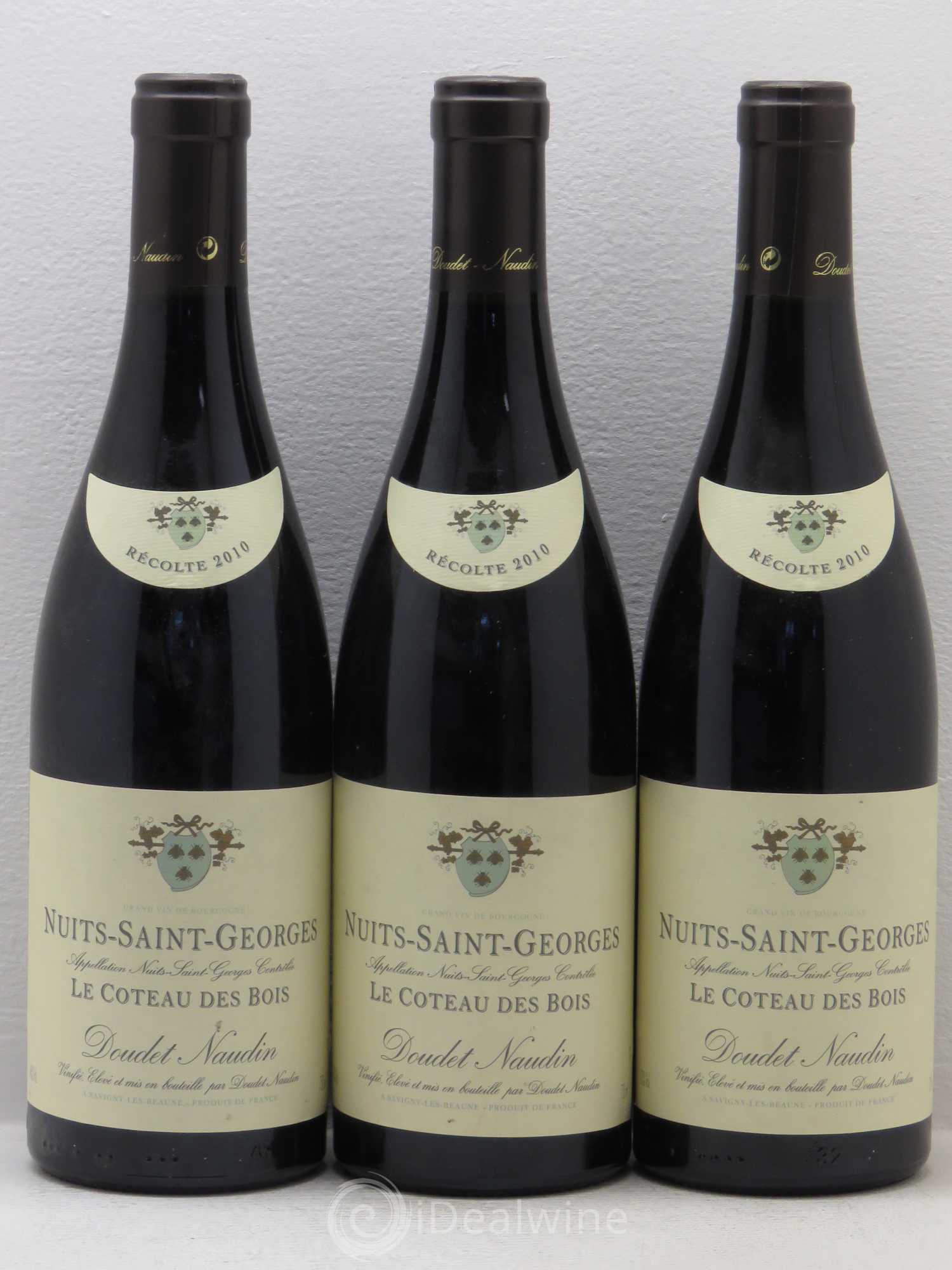 Nuits-Saint-Georges 1er Cru Doudet Naudin Le Coteau Des Bois 2010 - Posten von 3 Flaschen - 0