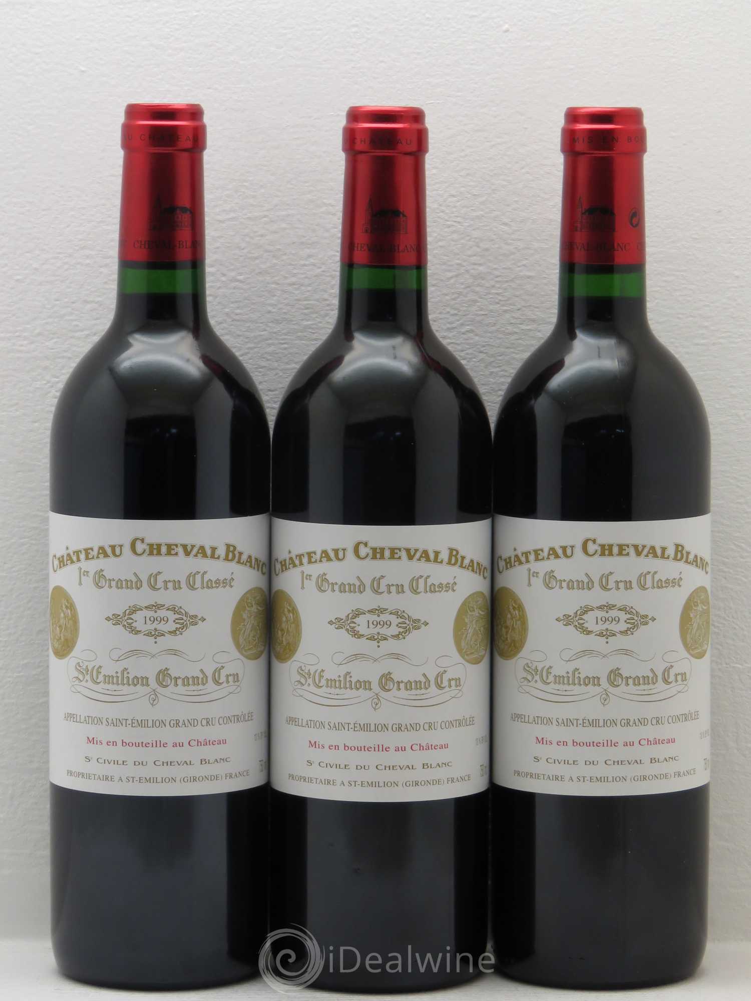 Château Cheval Blanc 1er Grand Cru Classé A 1999 - Lot de 12 bouteilles - 1