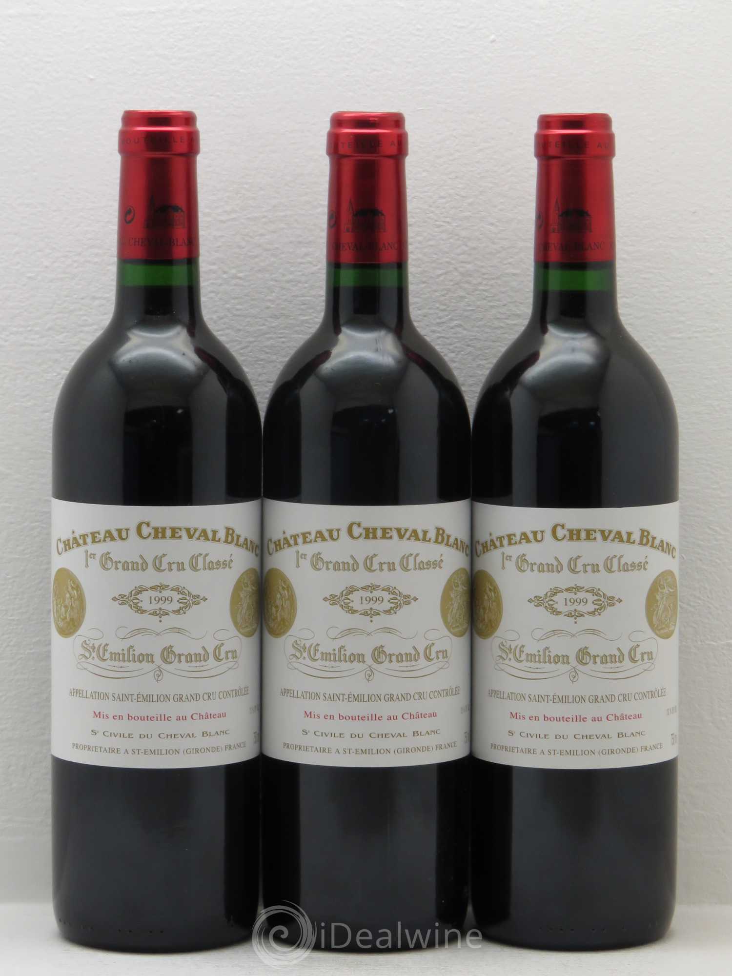 Château Cheval Blanc 1er Grand Cru Classé A 1999 - Lot de 12 bouteilles - 3