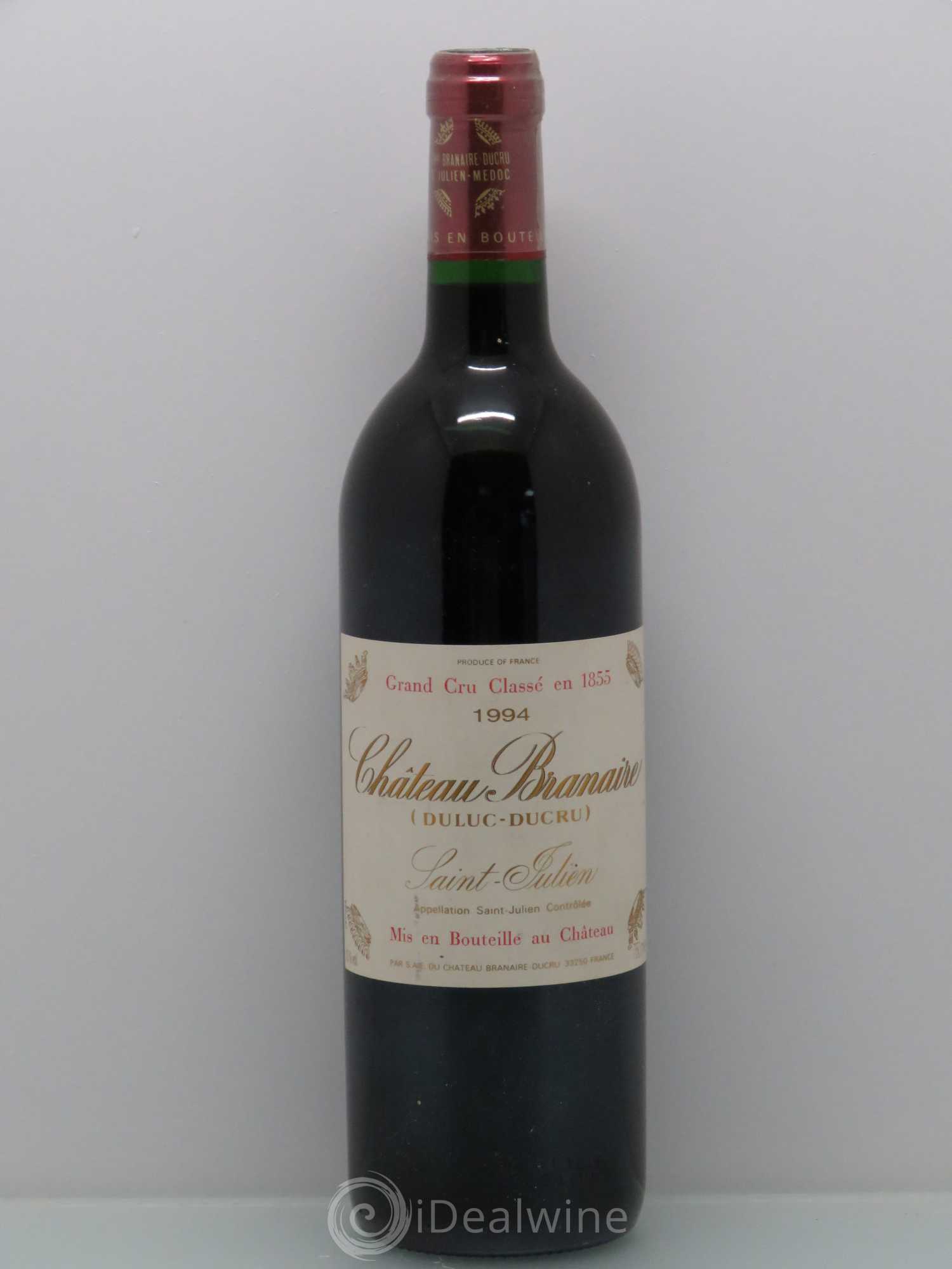 Château Branaire Ducru 4ème Grand Cru Classé 1994 - Lot de 1 bouteille - 0