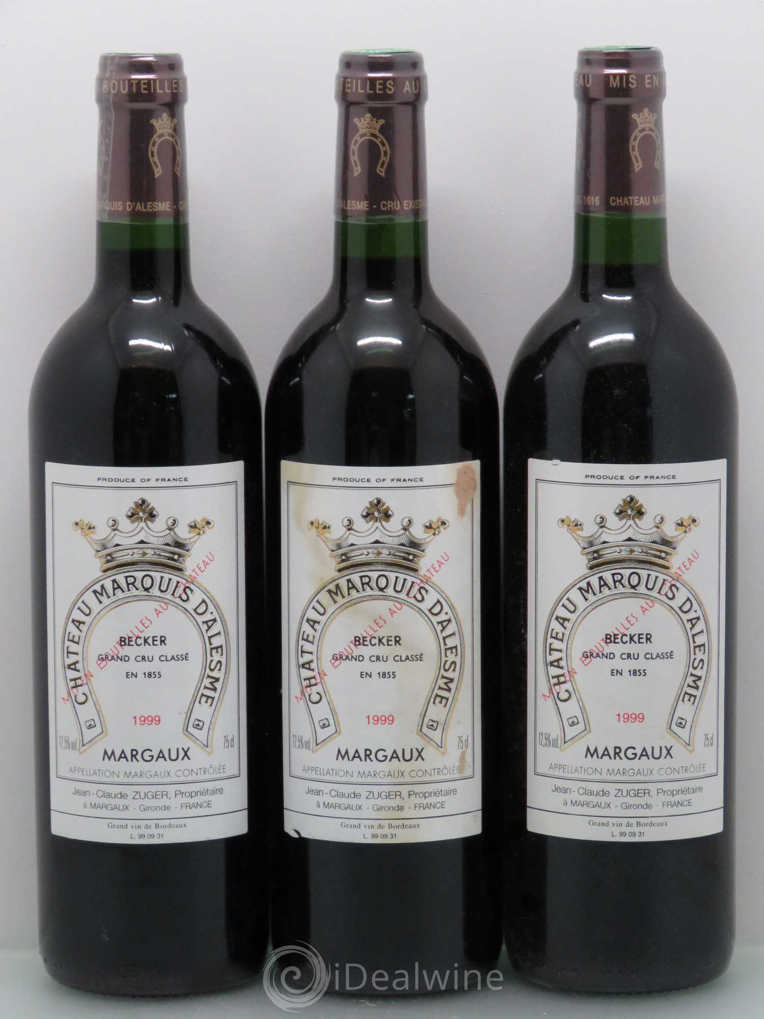 Château Marquis d'Alesme 1999 - Lot de 12 bouteilles - 3