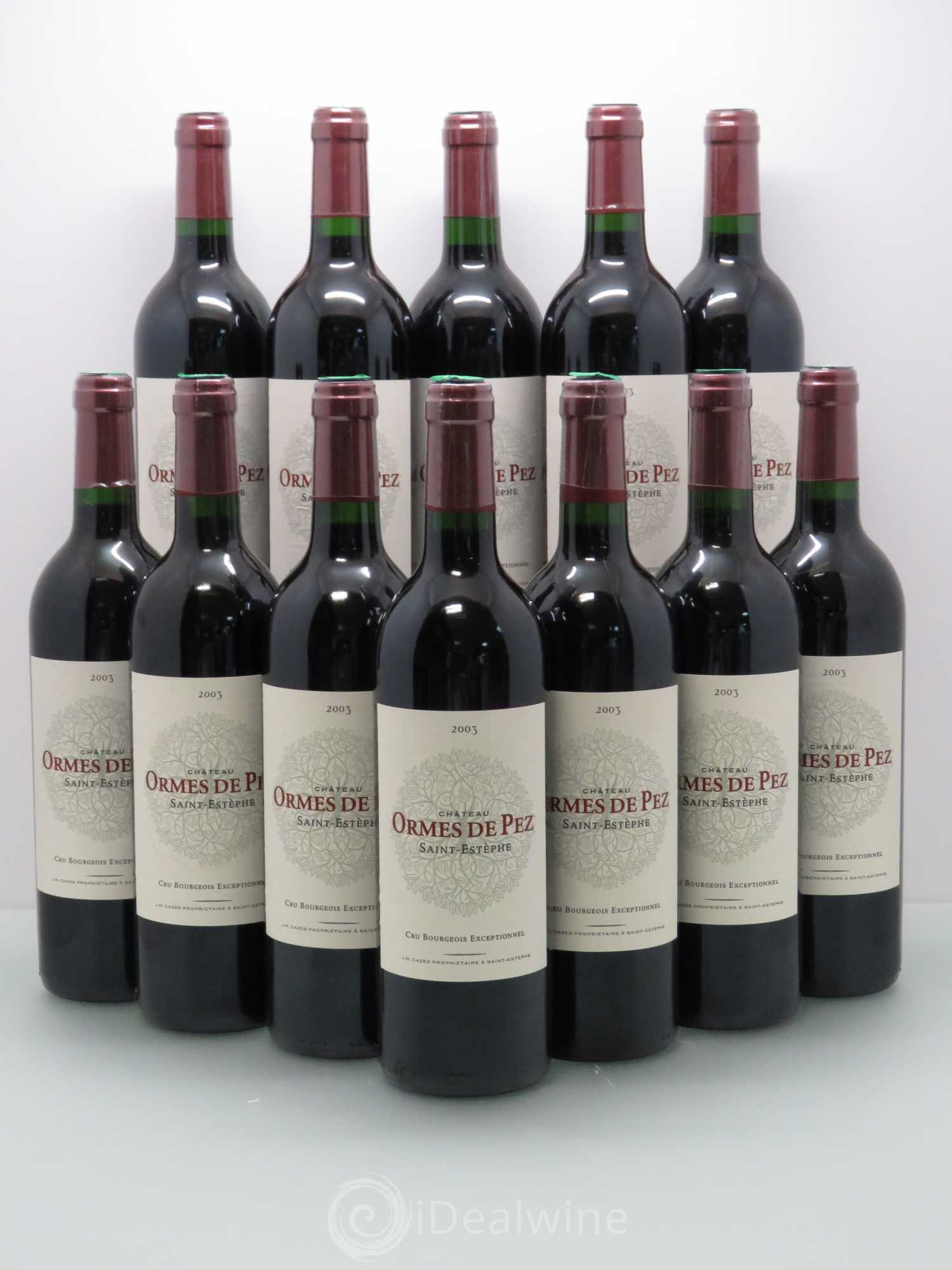 Château les Ormes de Pez 2003 - Lot de 12 bouteilles - 0