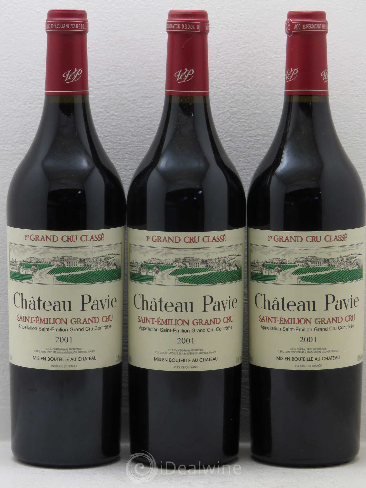 Château Pavie 1er Grand Cru Classé A 2001 - Lot de 12 bouteilles - 2