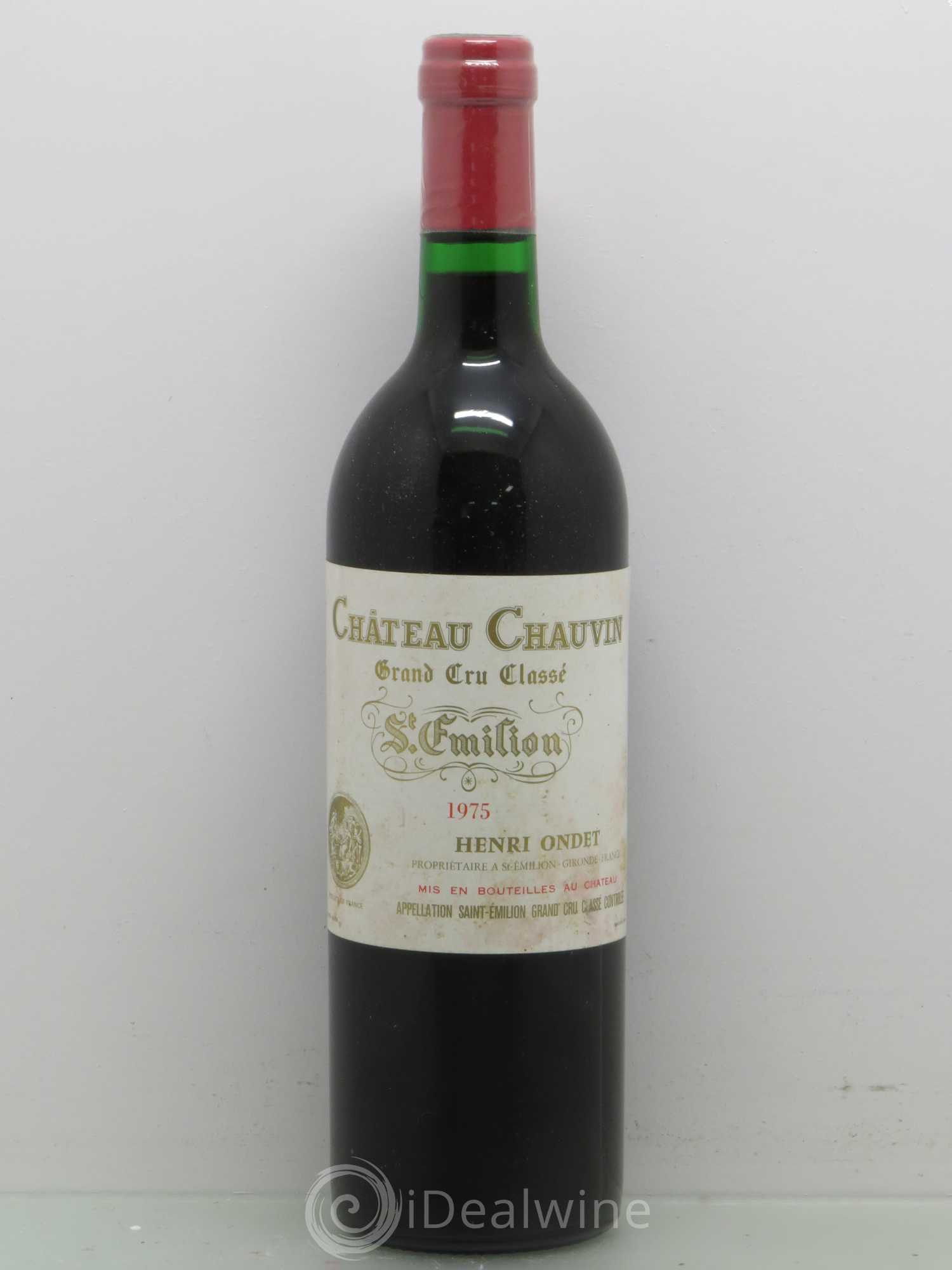 Château Chauvin Grand Cru Classé 1975 - Lot de 1 bouteille - 0