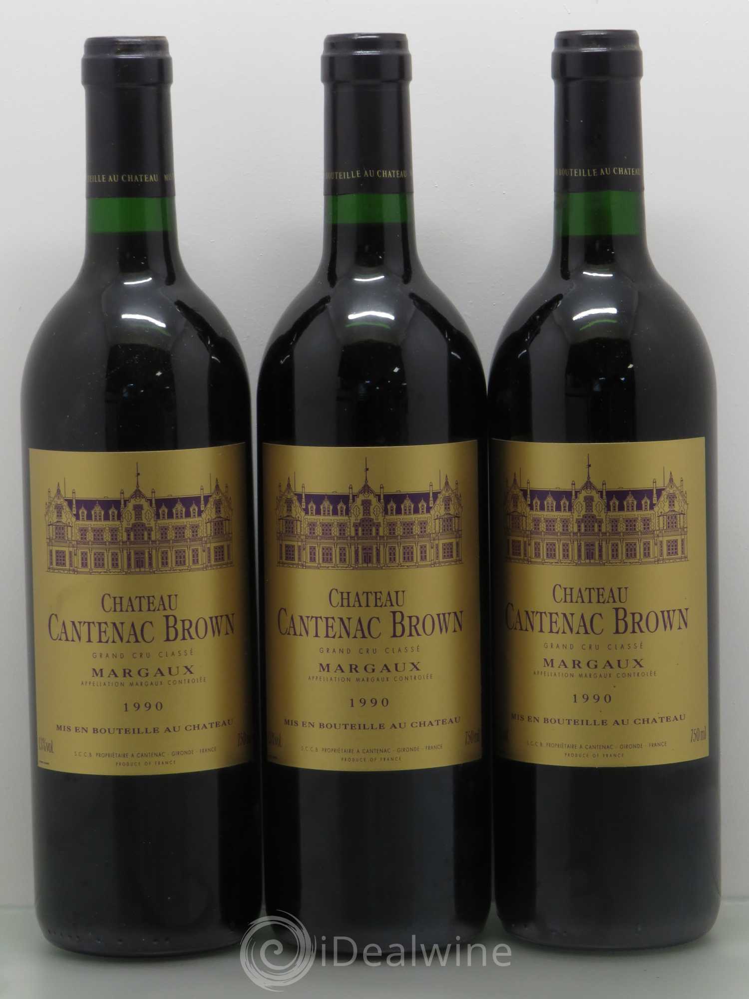 Château Cantenac Brown 3ème Grand Cru Classé 1990 - Lot de 6 bouteilles - 2