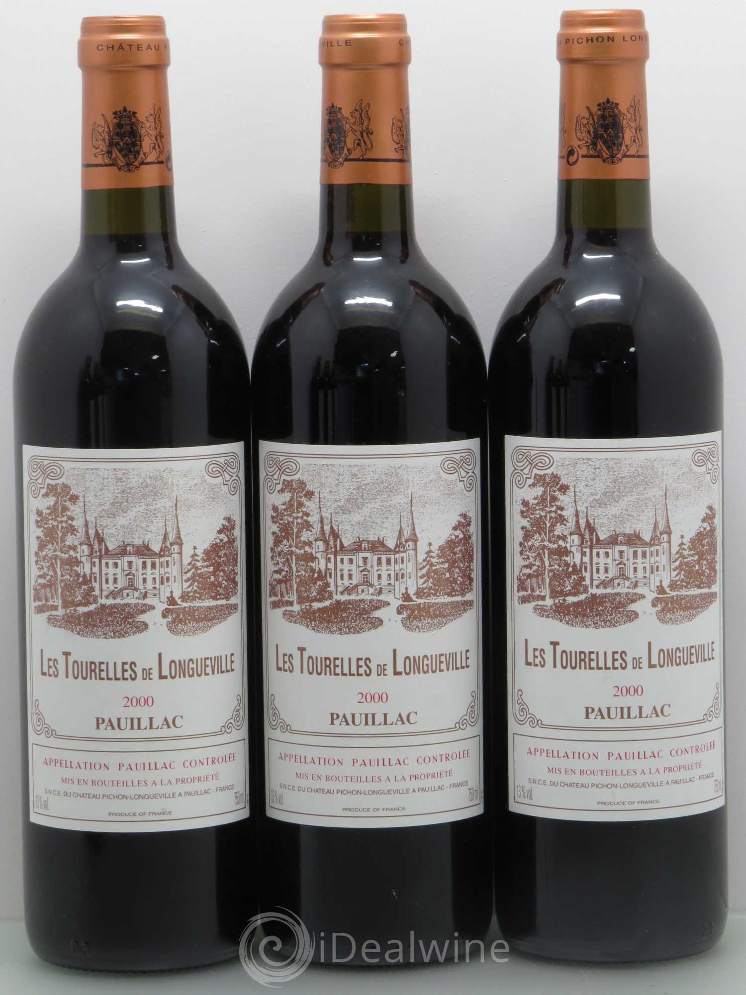Les Tourelles de Longueville Second Vin 2000 - Lot de 12 bouteilles - 3