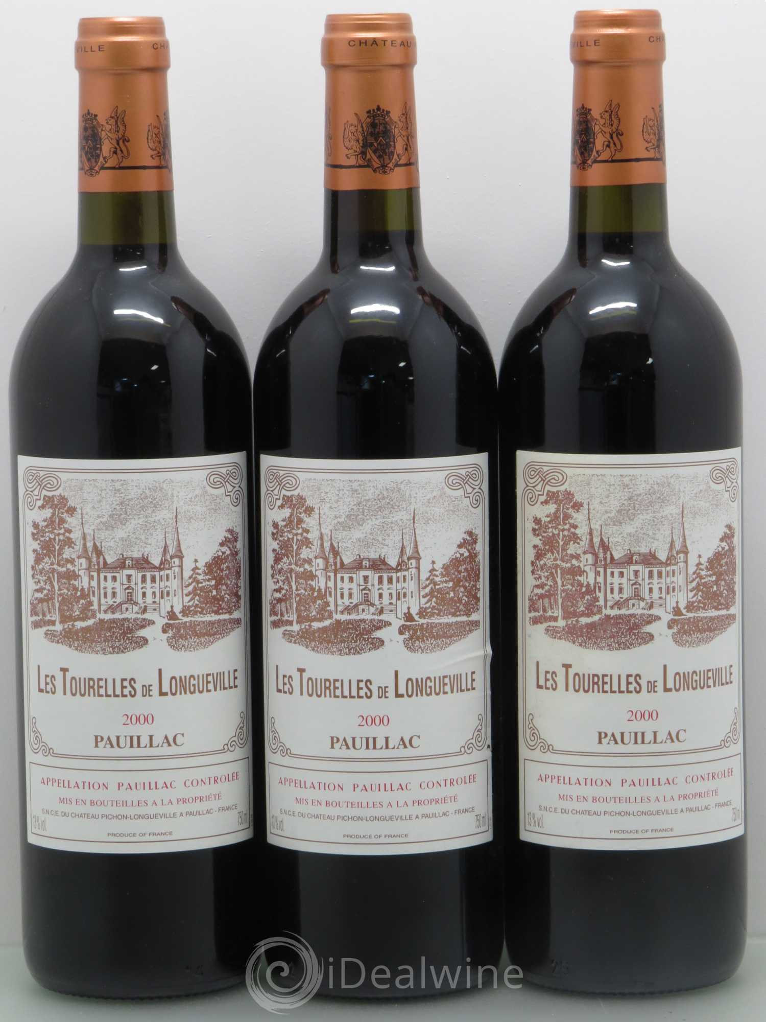 Les Tourelles de Longueville Second Vin 2000 - Lot de 12 bouteilles - 4