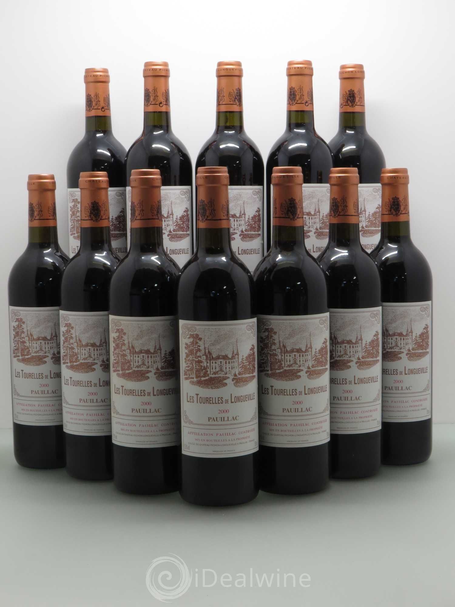 Les Tourelles de Longueville Second Vin 2000 - Lot de 12 bouteilles - 0