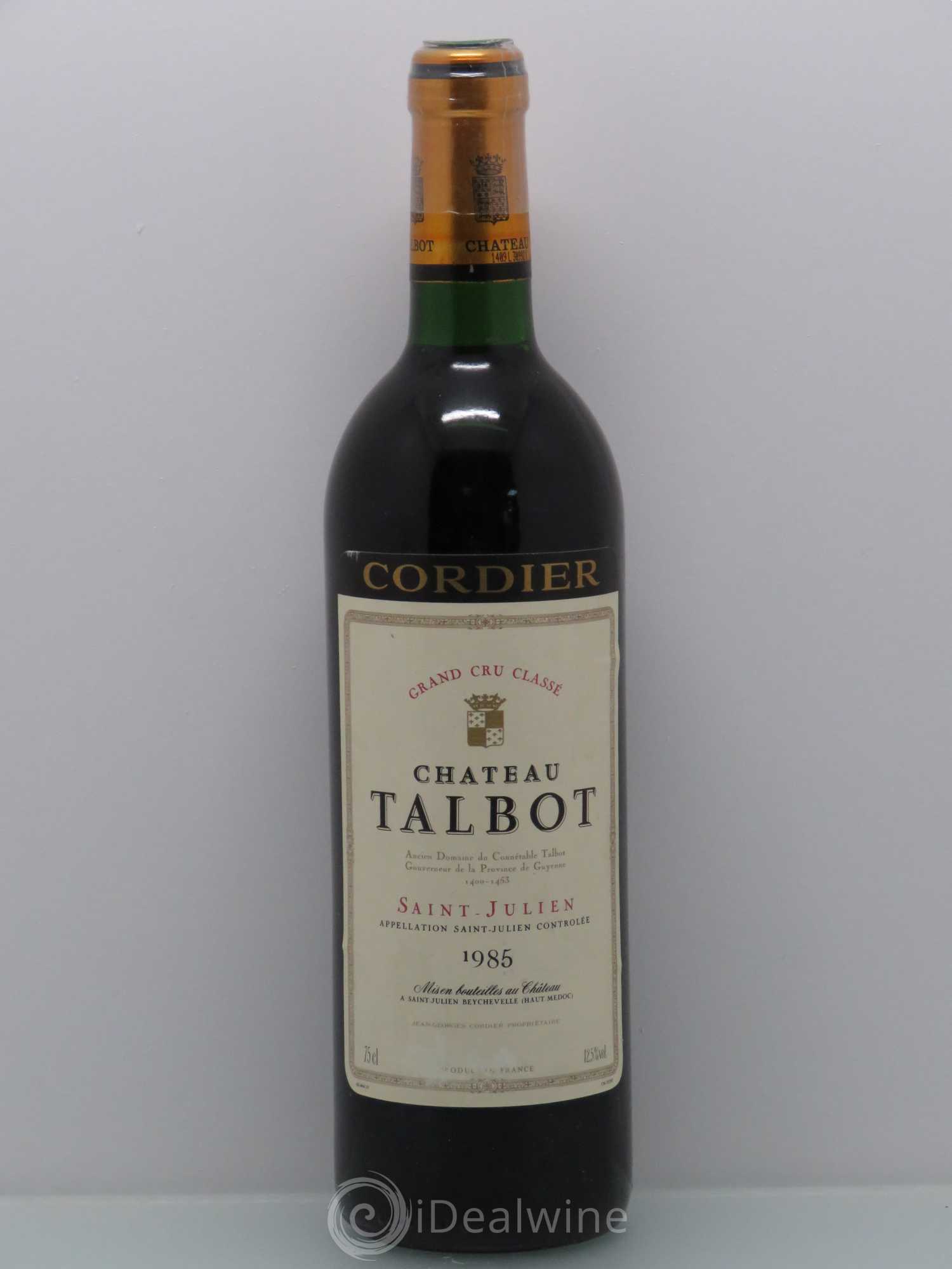 Château Talbot 4ème Grand Cru Classé 1985 - Lot de 1 bouteille - 0