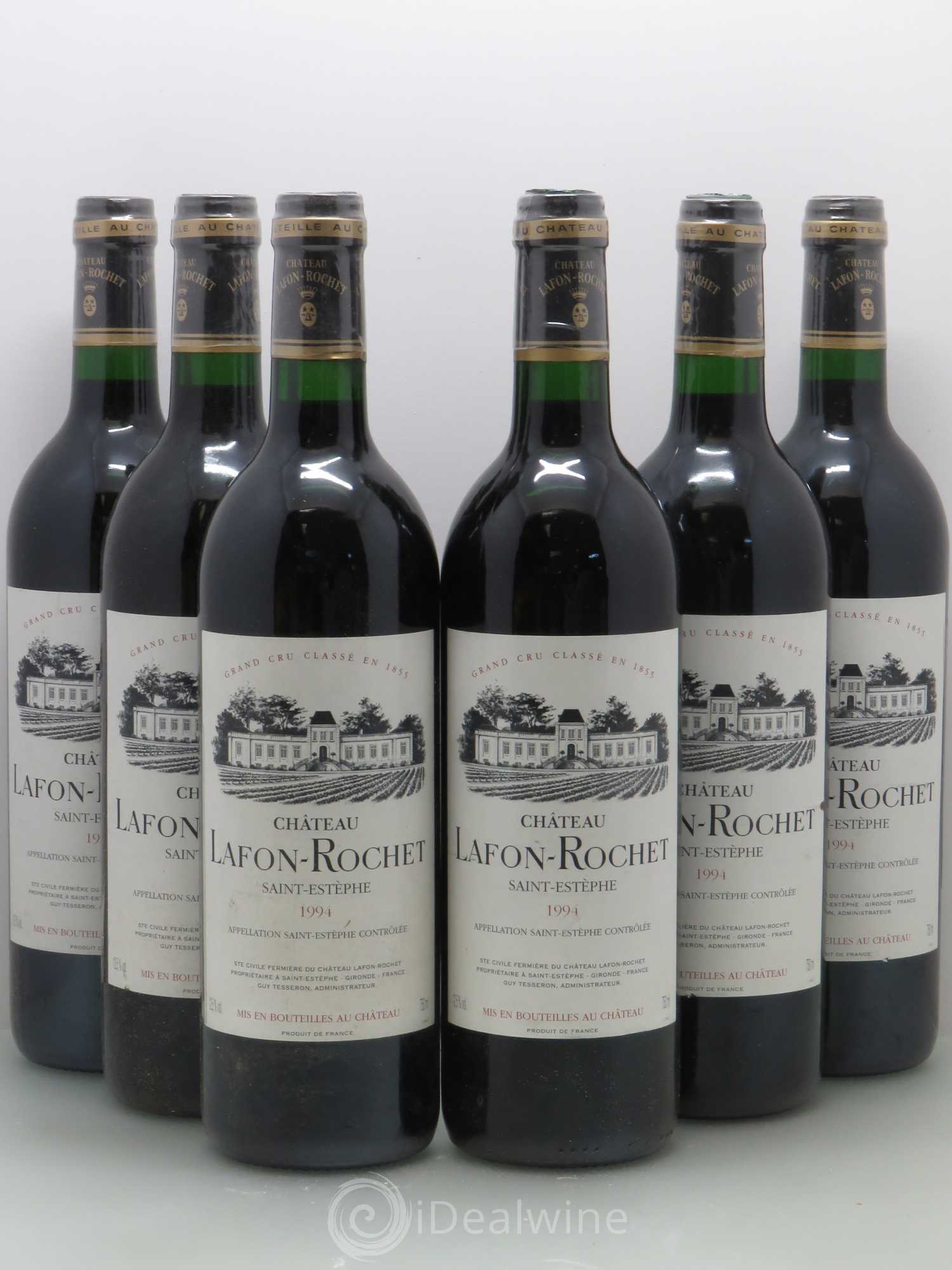 Château Lafon Rochet 4ème Grand Cru Classé 1994 - Lot de 6 bouteilles - 0