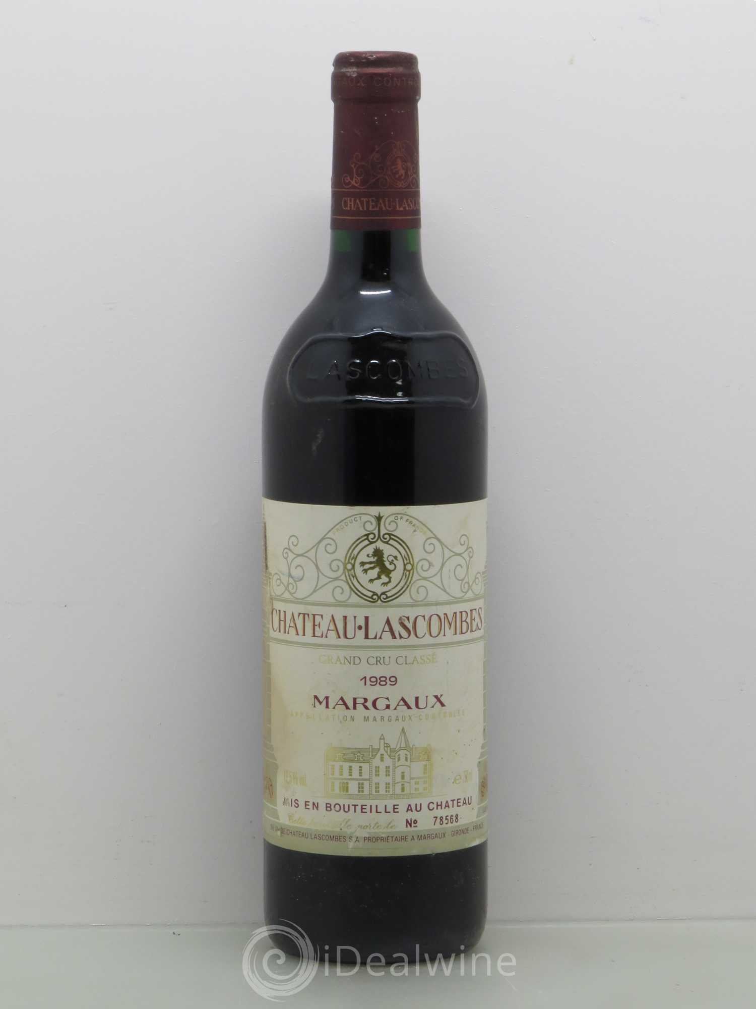 Château Lascombes 2ème Grand Cru Classé 1989 - Lot de 1 bouteille - 0