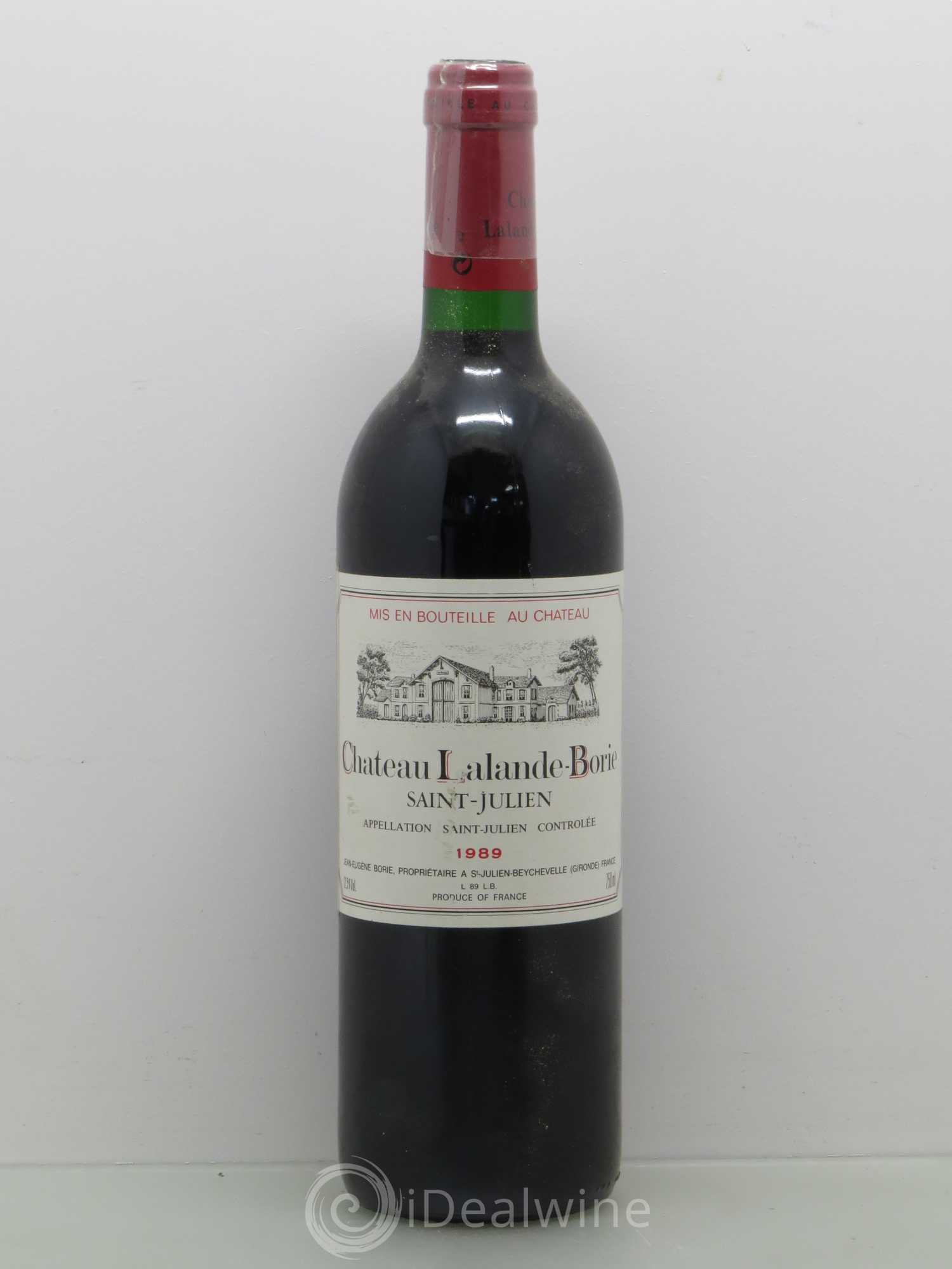 Château Lalande Borie 1989 - Lot de 1 bouteille - 0