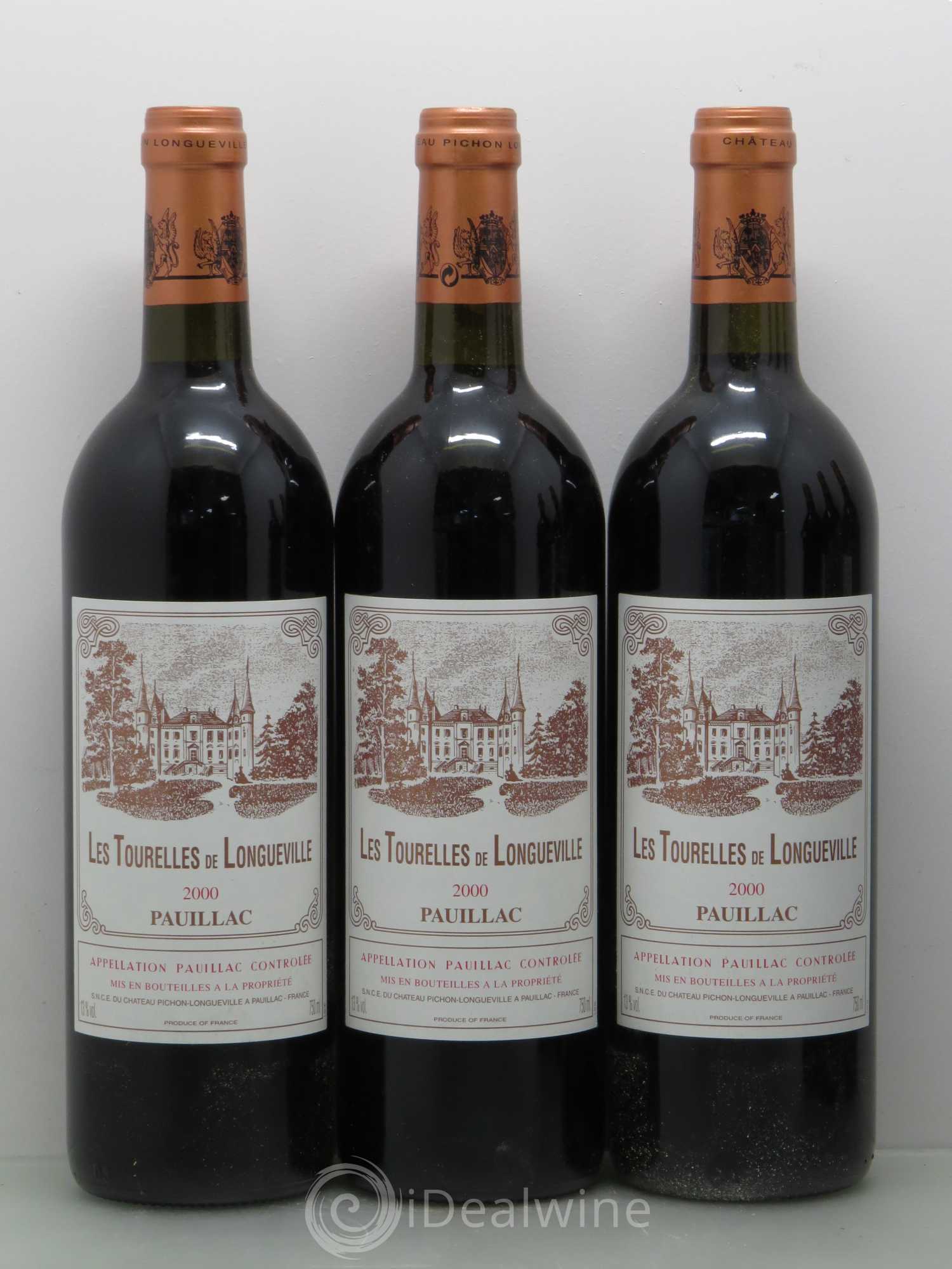 Les Tourelles de Longueville Second Vin 2000 - Lot de 12 bouteilles - 3