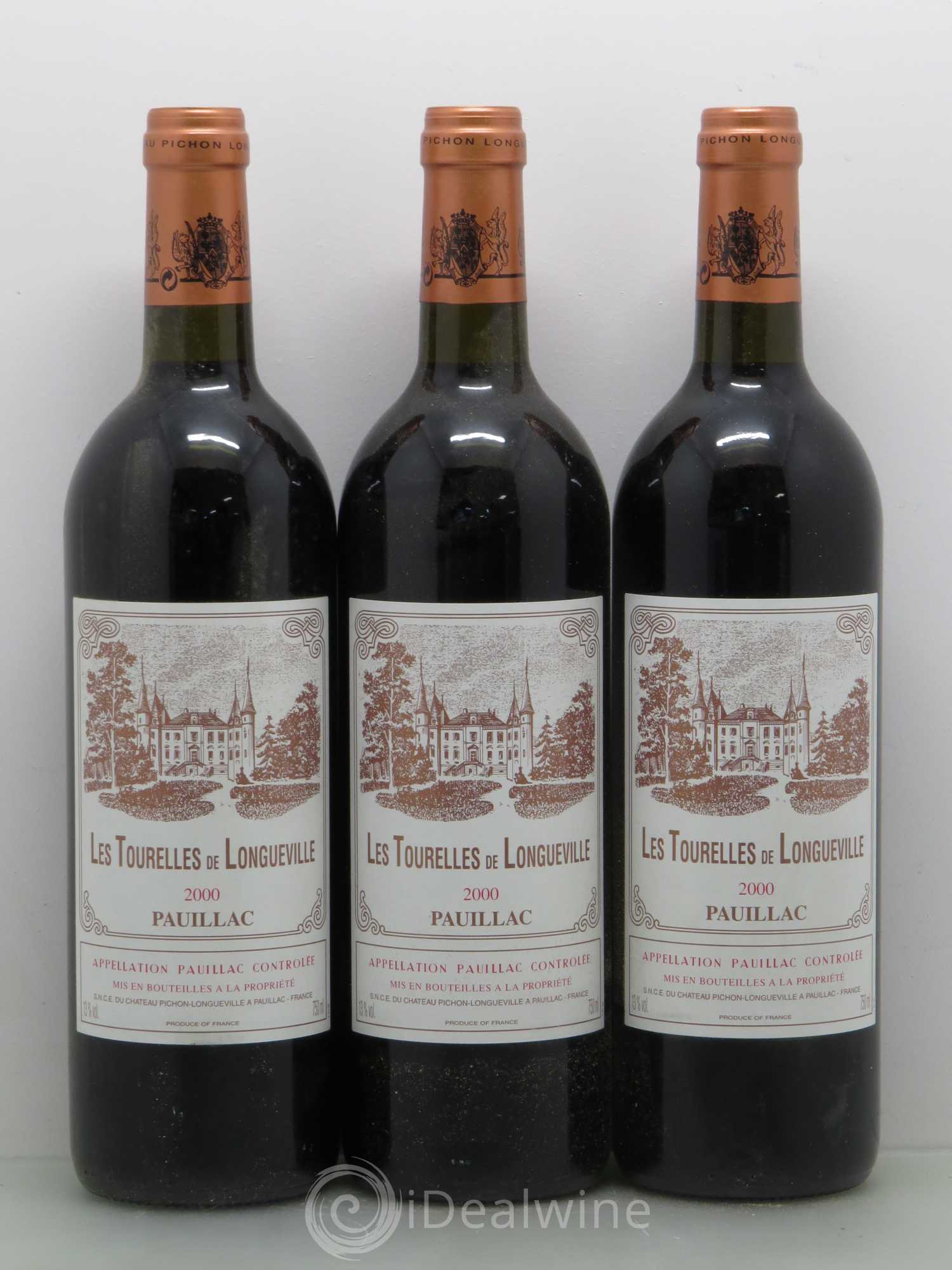 Les Tourelles de Longueville Second Vin 2000 - Lot de 12 bouteilles - 4