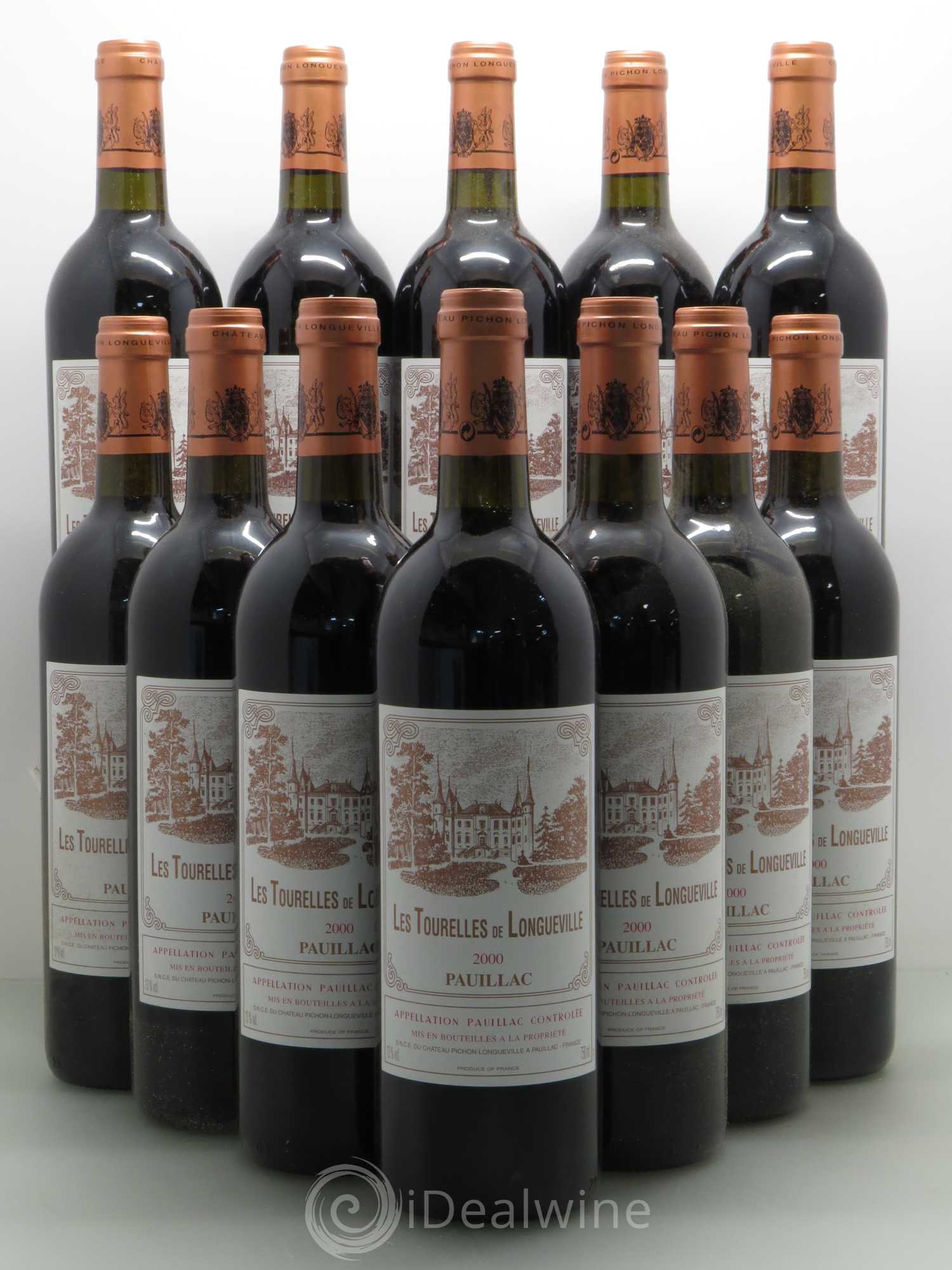 Les Tourelles de Longueville Second Vin 2000 - Lot de 12 bouteilles - 0