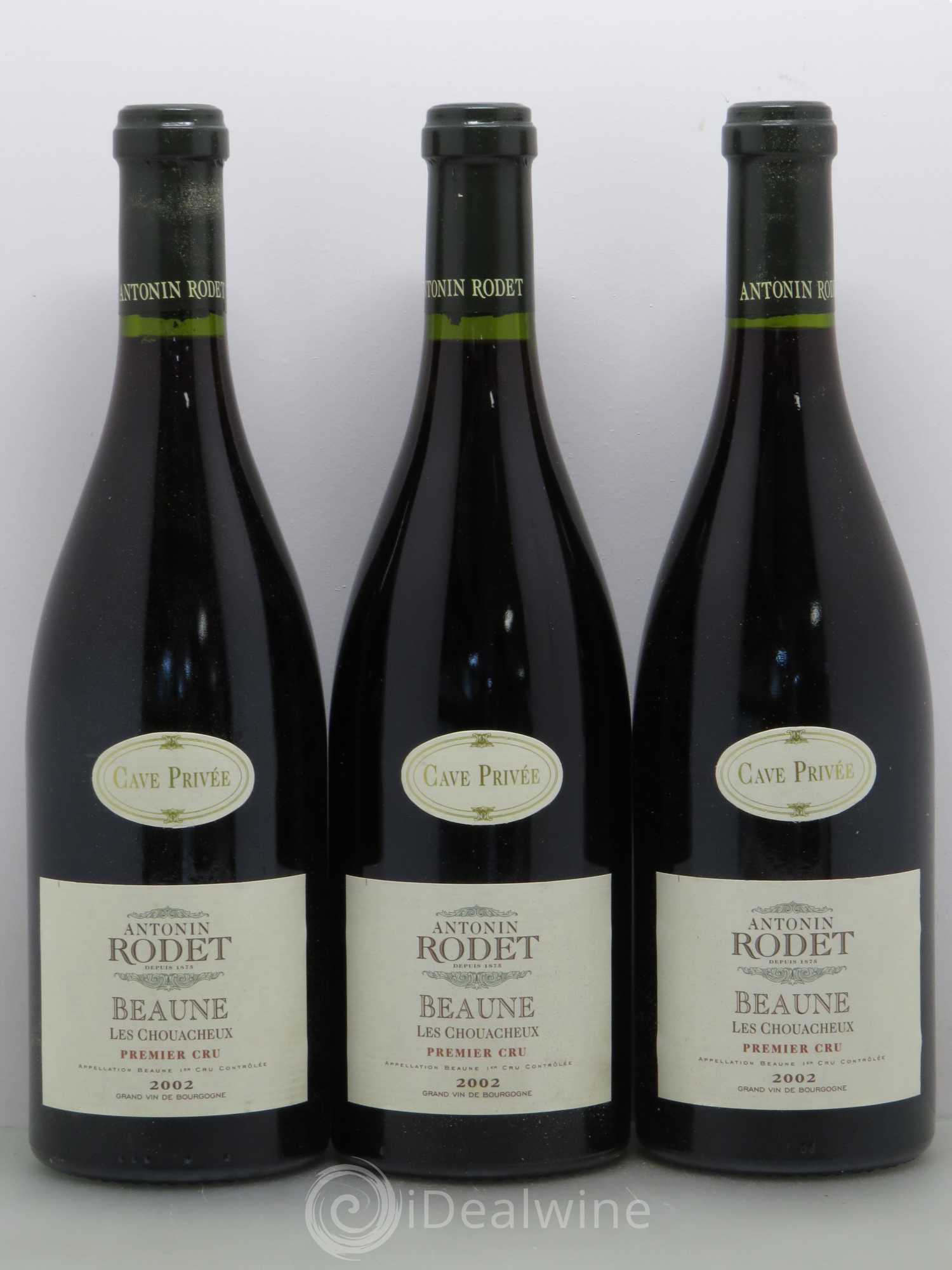 Beaune 1er Cru Les Chouacheux - Antonin Rodet 2002 - Posten von 6 Flaschen - 2