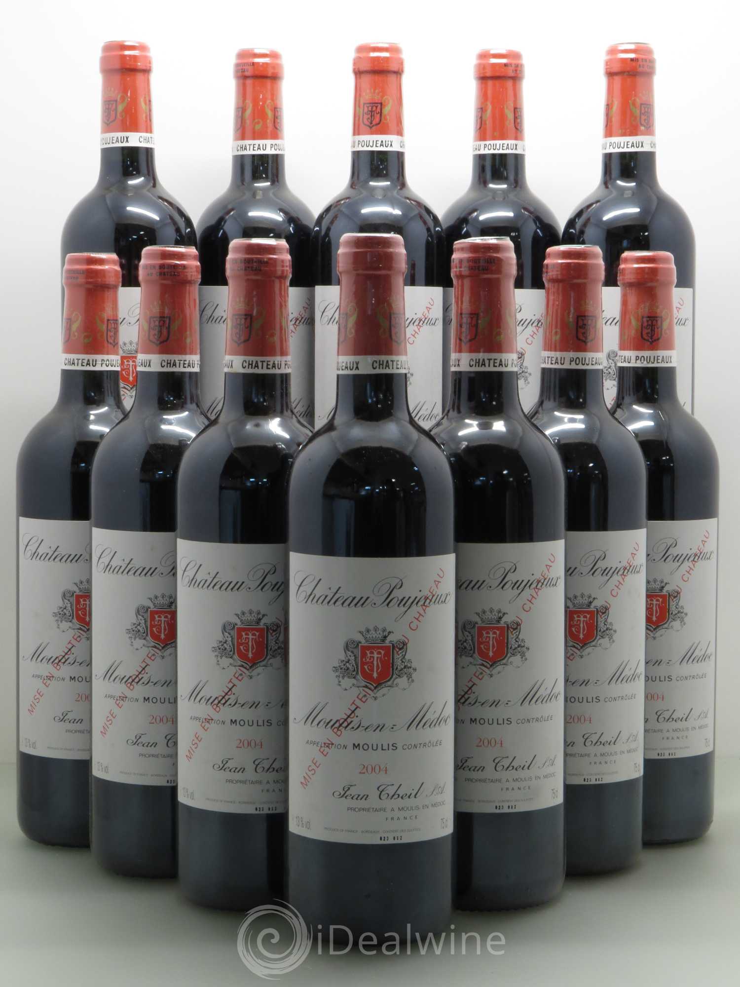 Château Poujeaux 2004 - Lot de 12 bouteilles - 0