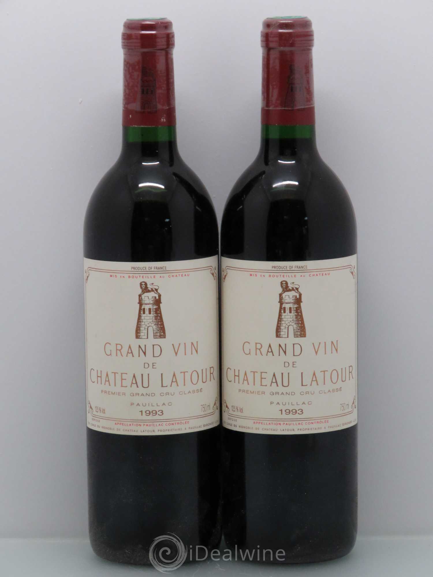Château Latour 1er Grand Cru Classé 1993 - Lot de 5 bouteilles - 2