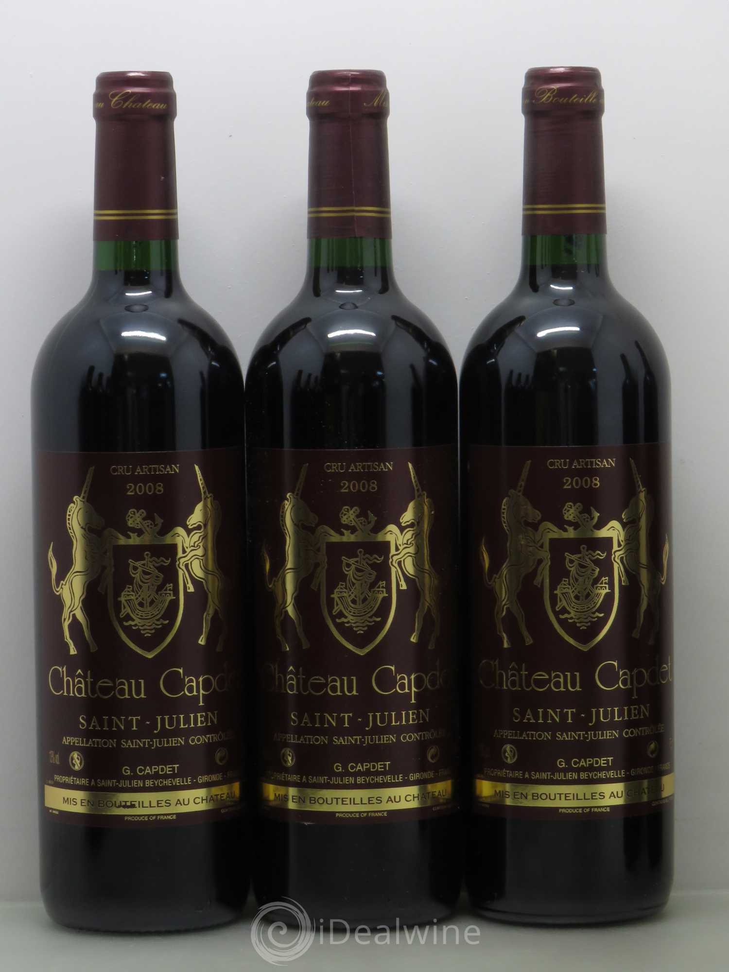 Saint-Julien Chateau Capdet 2008 - Lot de 12 bouteilles - 2