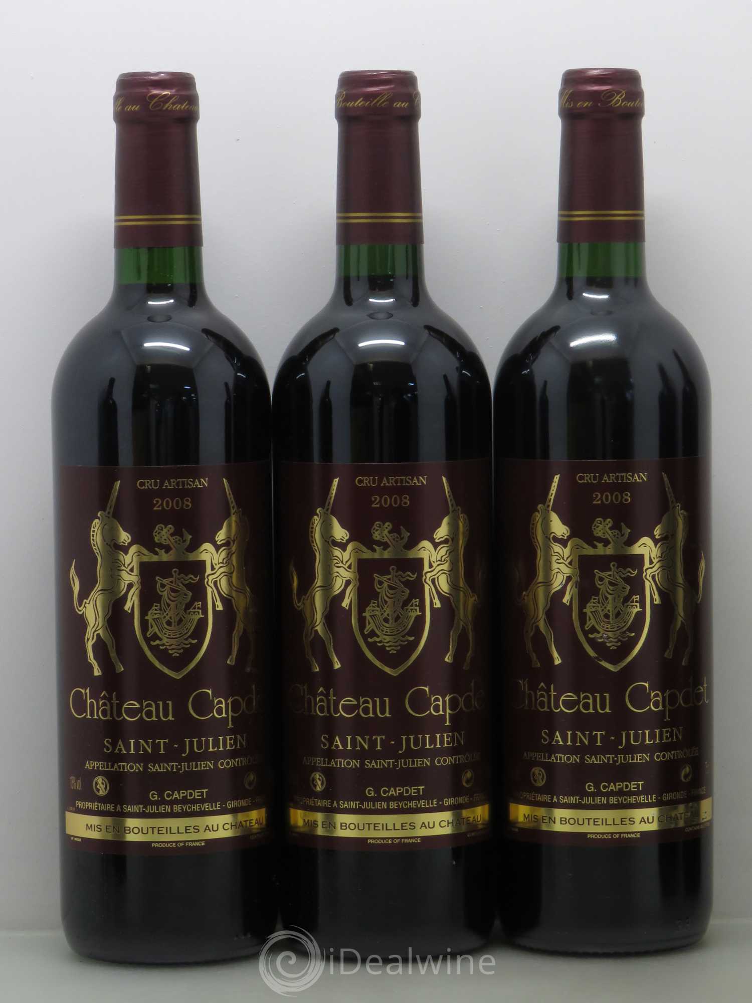 Saint-Julien Chateau Capdet 2008 - Lot de 12 bouteilles - 3