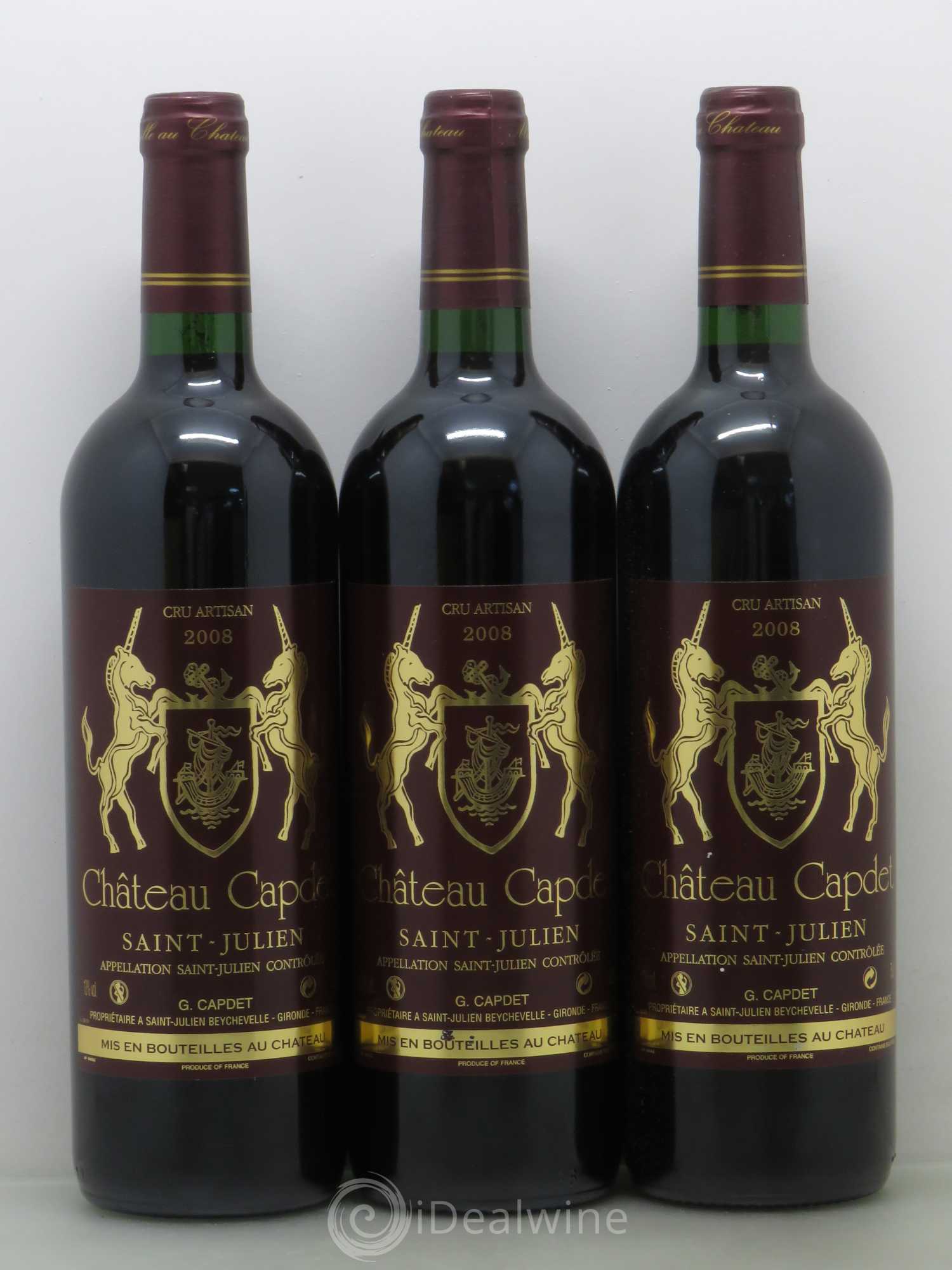 Saint-Julien Chateau Capdet 2008 - Lot de 12 bouteilles - 4