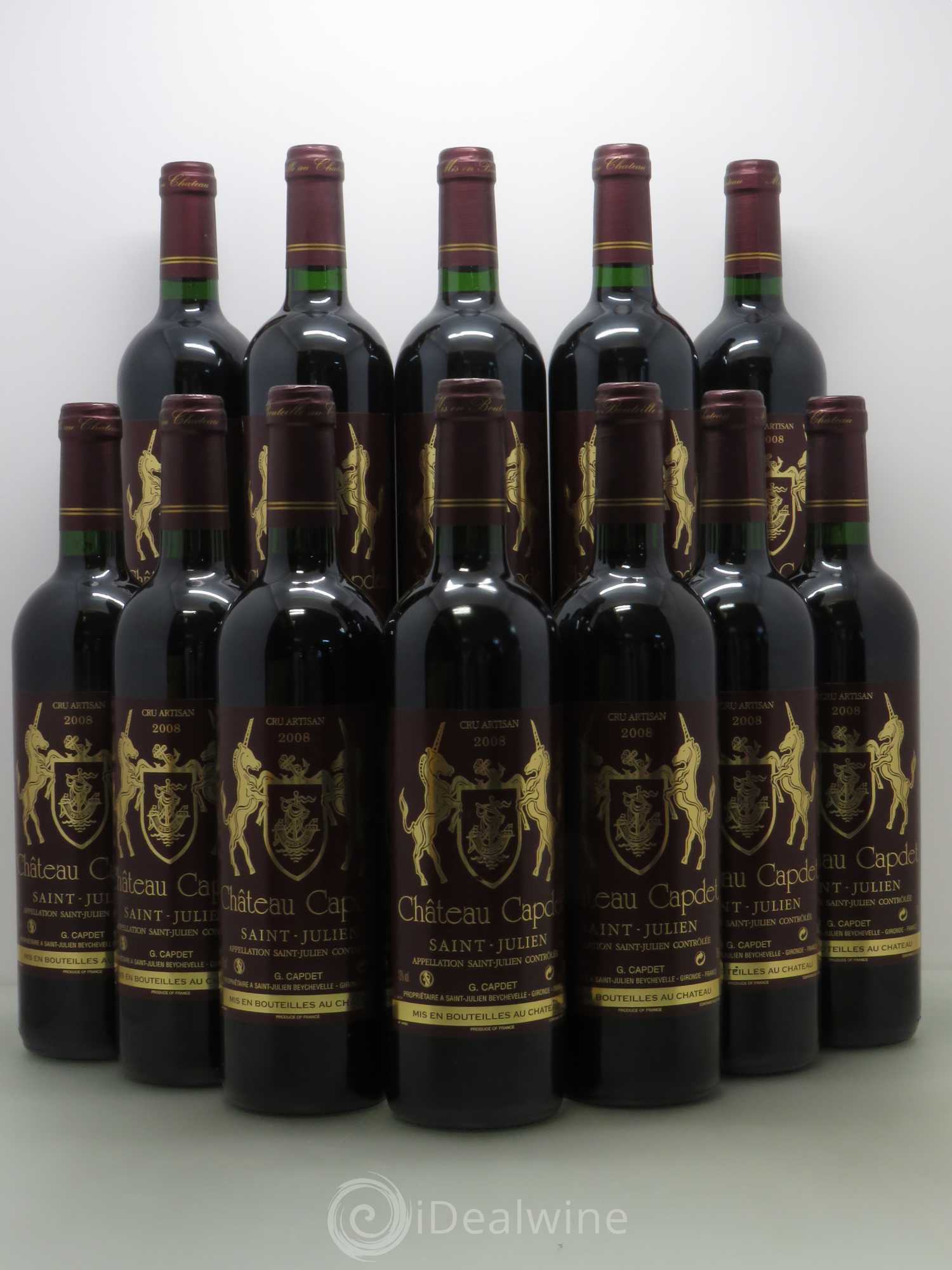 Saint-Julien Chateau Capdet 2008 - Lot de 12 bouteilles - 0