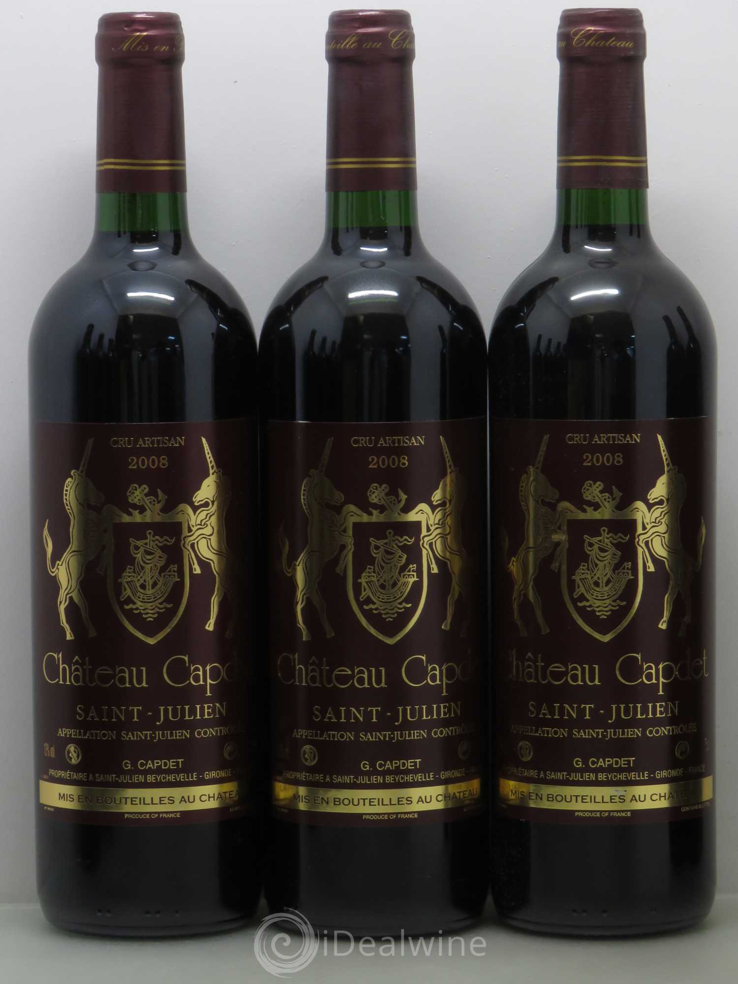 Saint-Julien Chateau Capdet 2008 - Lot de 12 bouteilles - 2