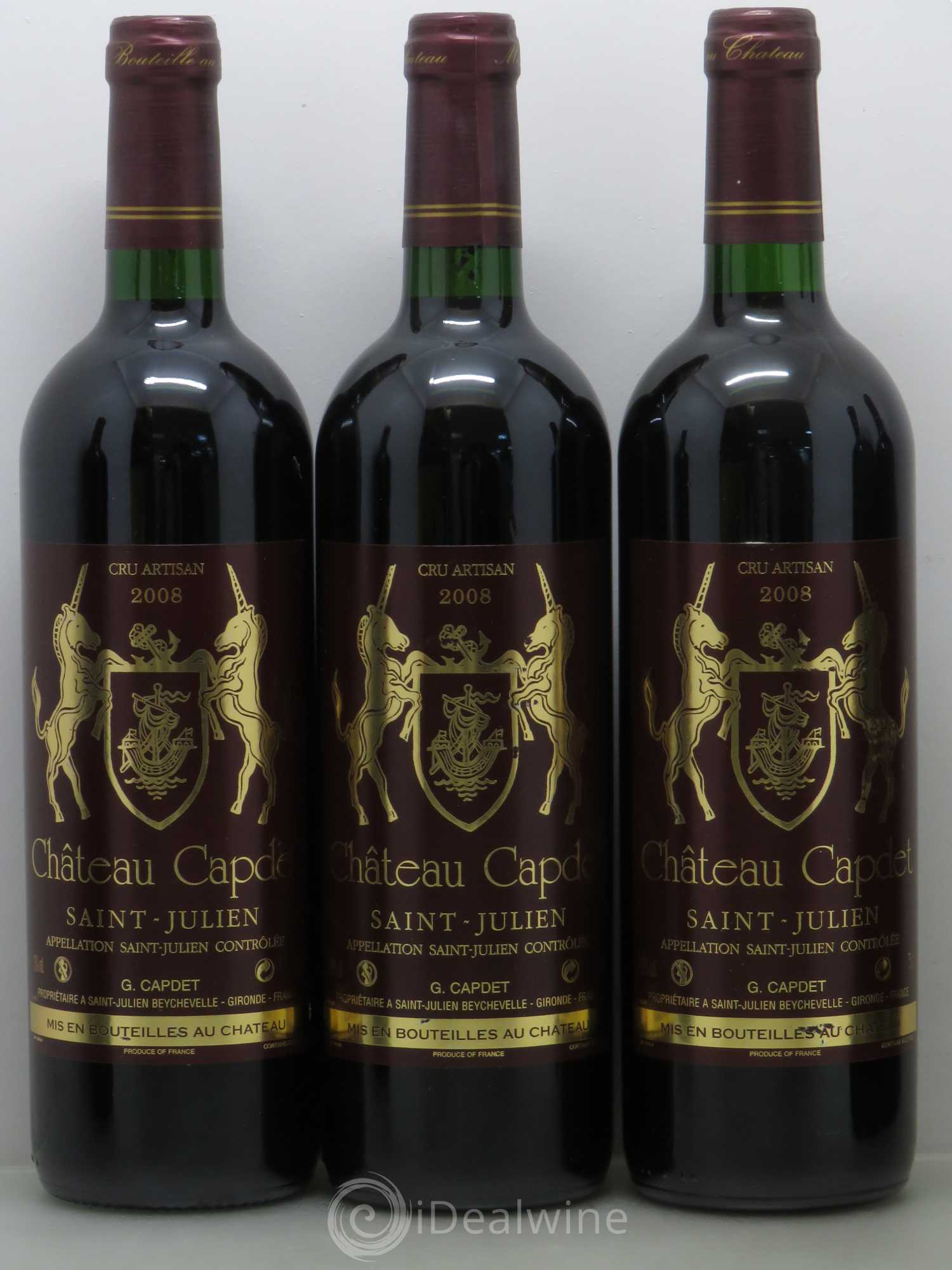 Saint-Julien Chateau Capdet 2008 - Lot de 12 bouteilles - 3