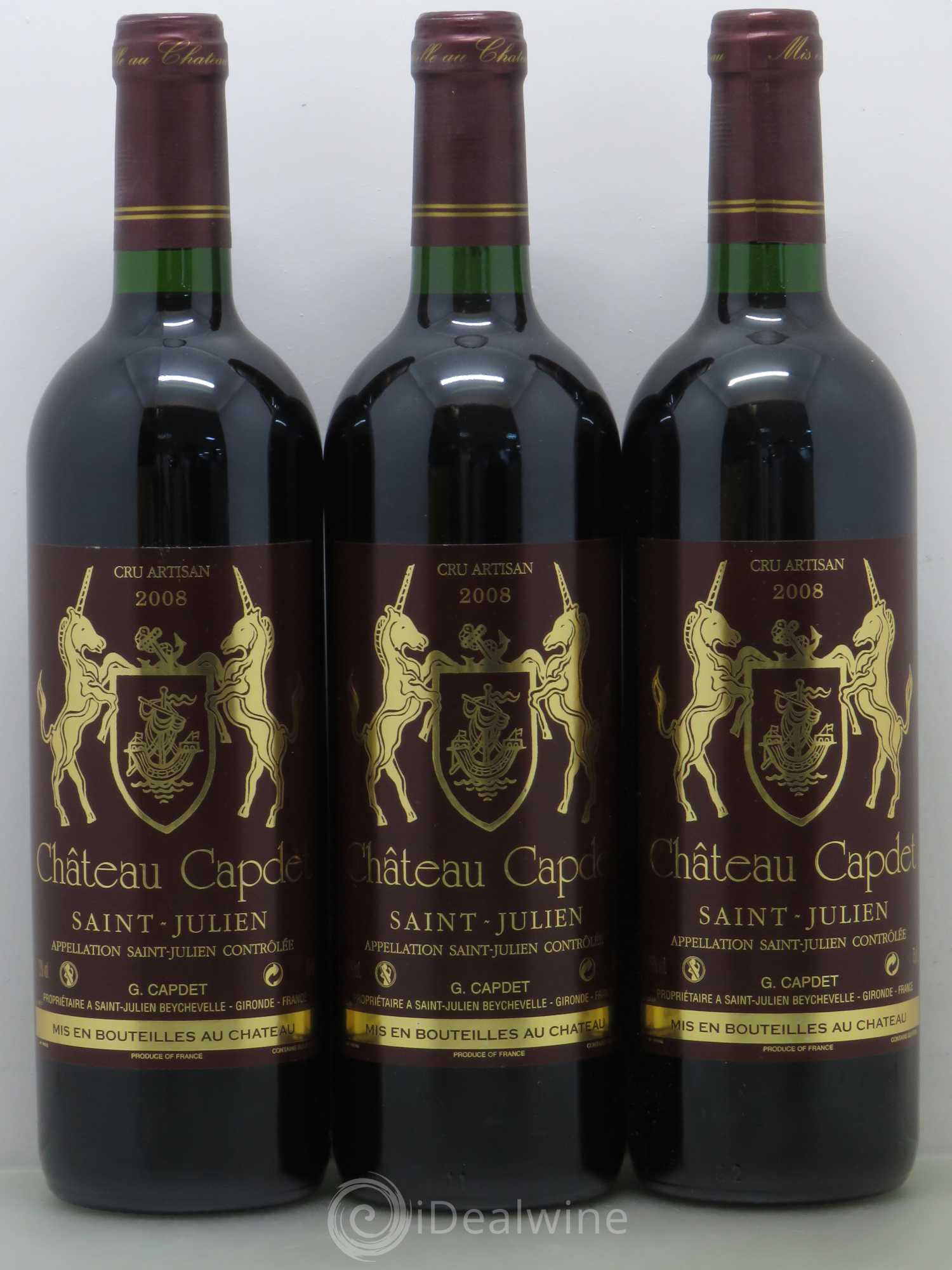 Saint-Julien Chateau Capdet 2008 - Lot de 12 bouteilles - 4