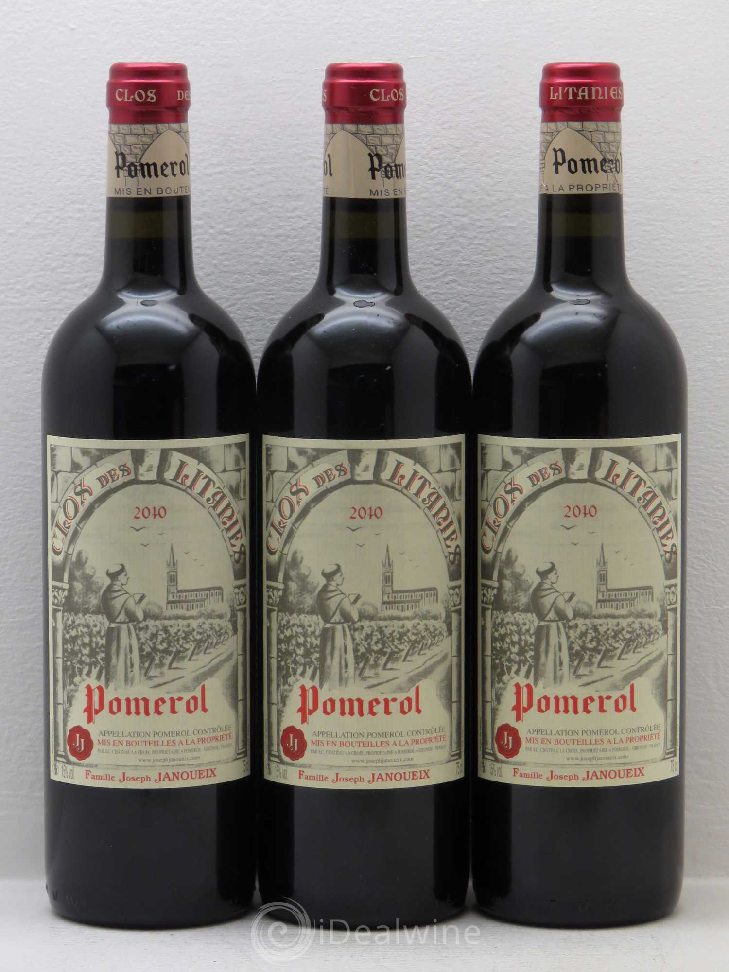 Pomerol Clos De Litanies 2010 - Posten von 12 Flaschen - 2
