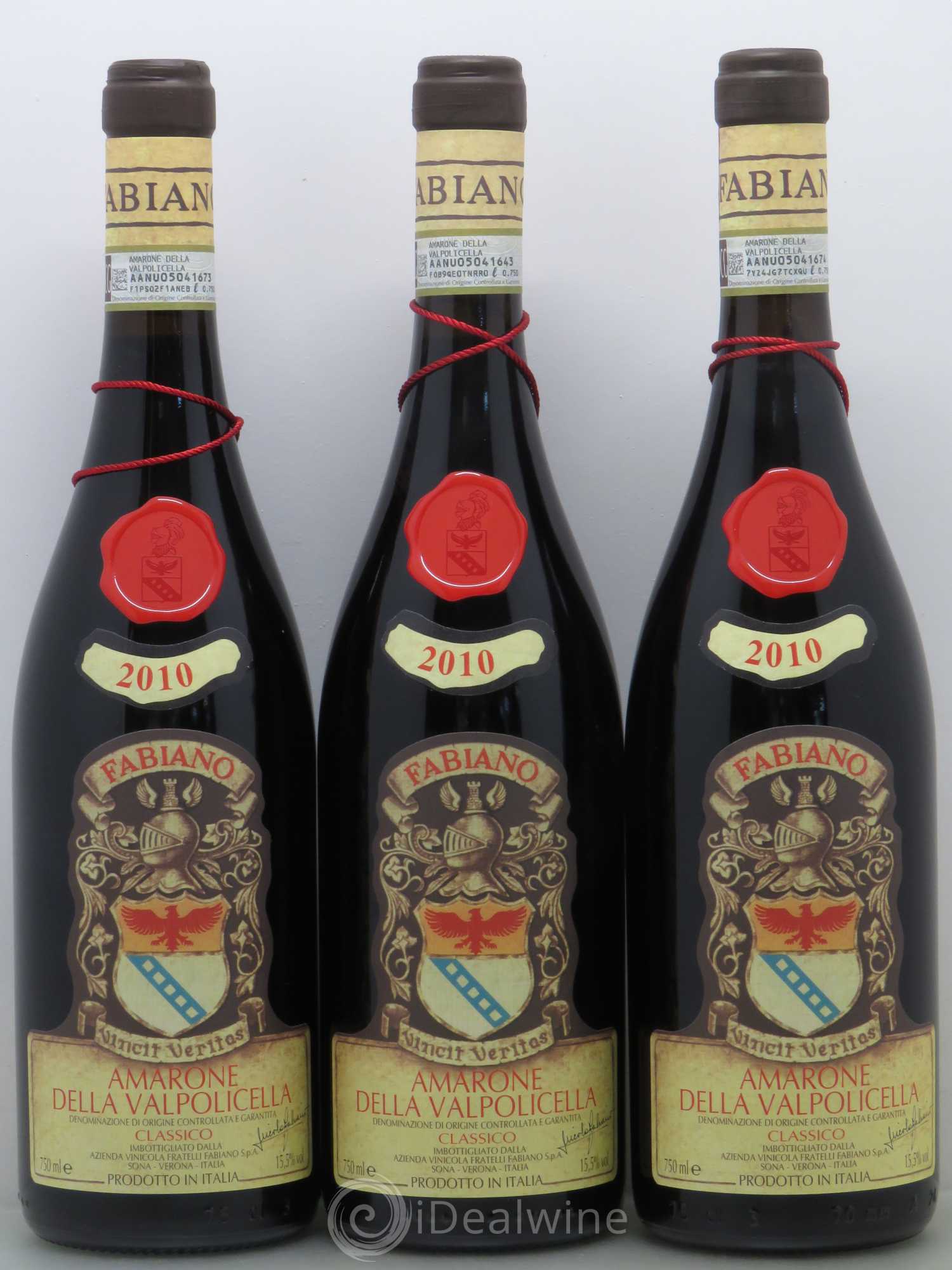 Amarone della Valpolicella DOC Nicola Fabiano 2010 - Posten von 3 Flaschen - 0