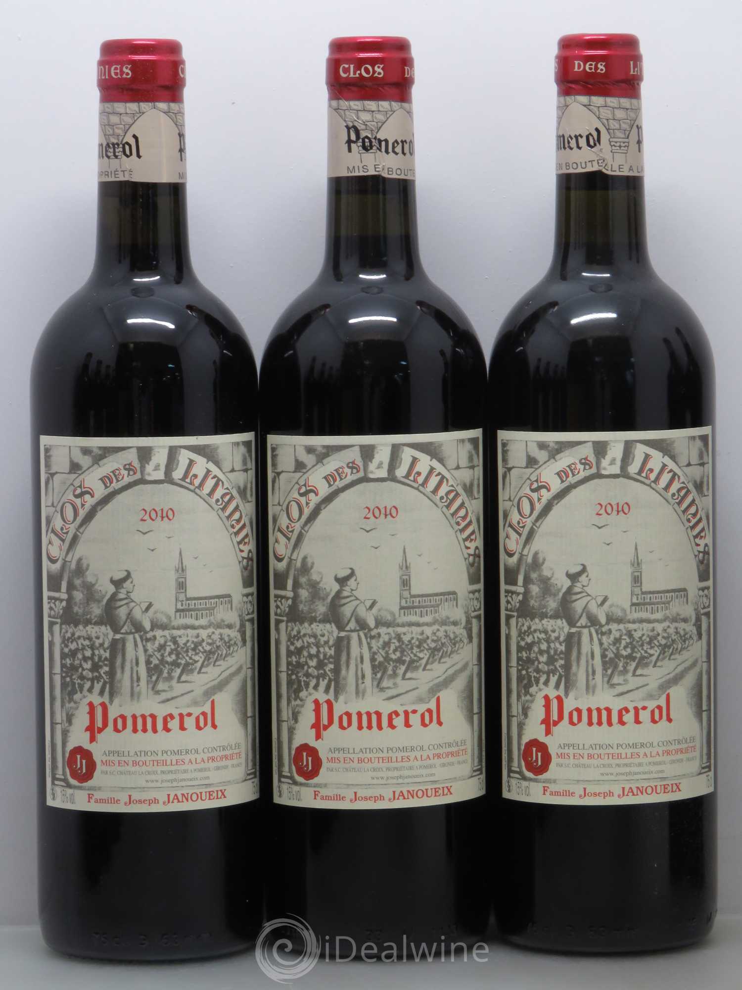 Pomerol Clos de Litanies 2010 - Posten von 12 Flaschen - 2