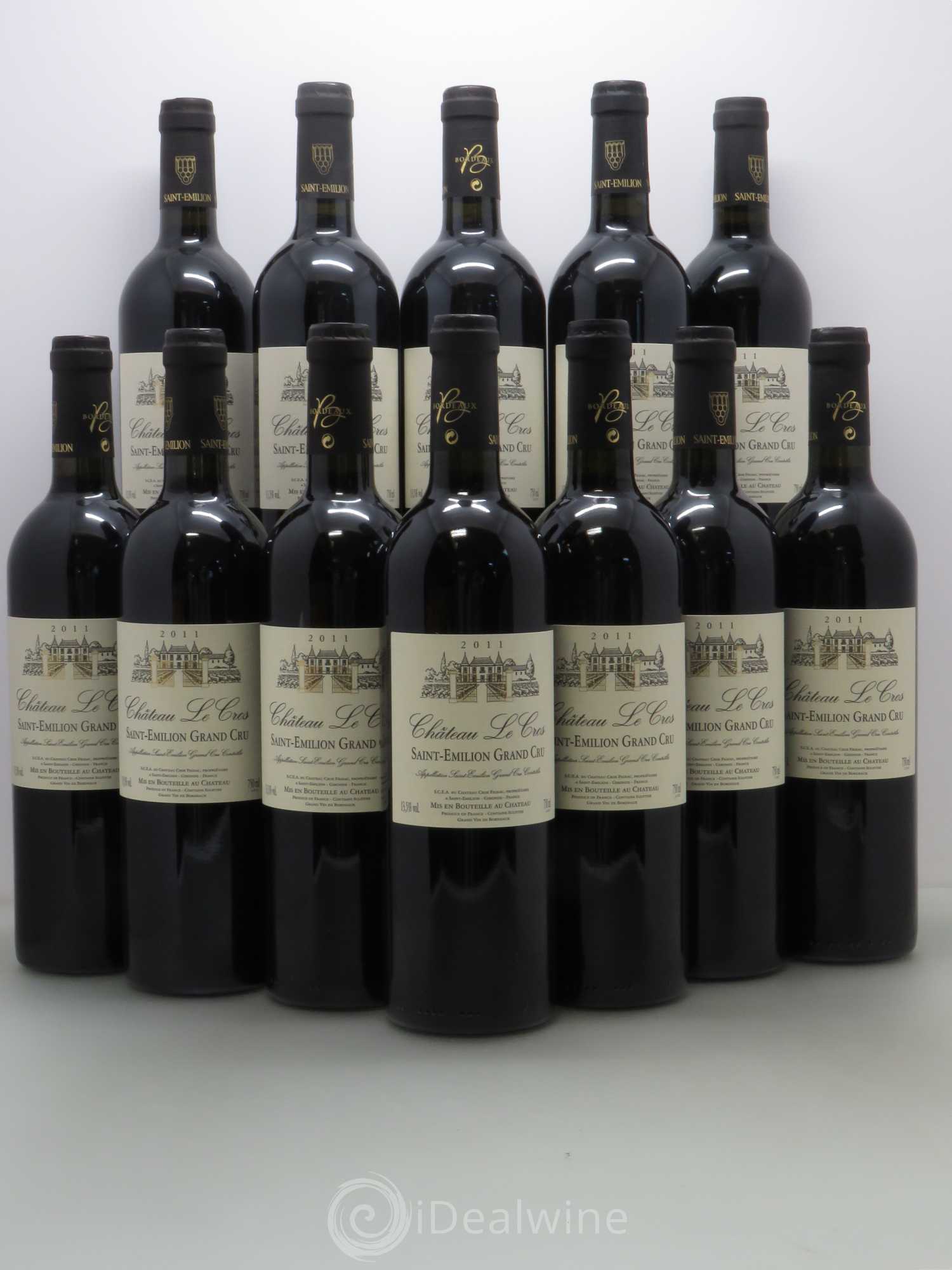 Saint-Émilion Chateau Le Cros 2011 - Posten von 12 Flaschen - 0
