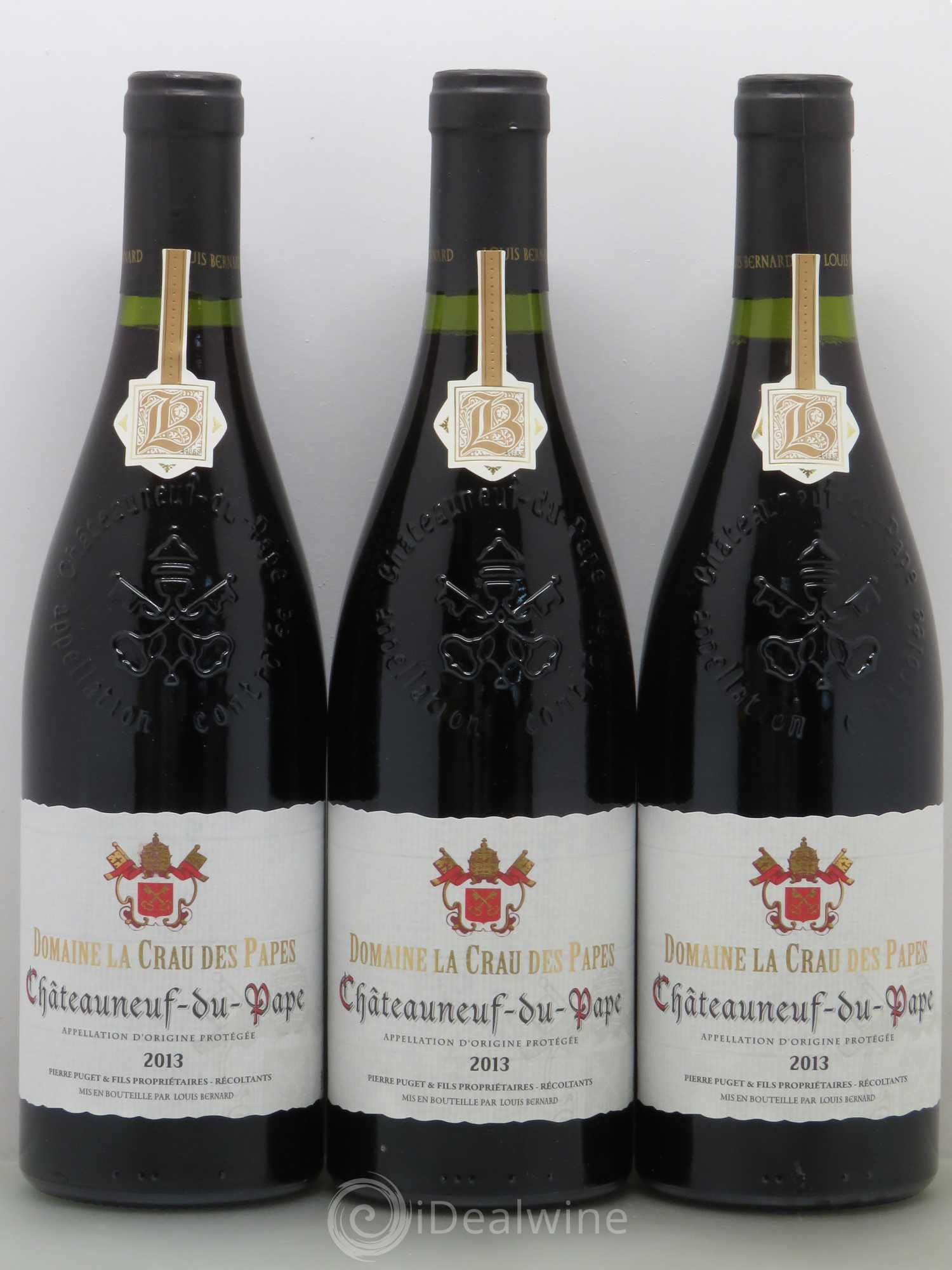 Châteauneuf-du-Pape Domaine La Crau Des Papes Pierre Puget 2013 - Lot of 6 bottles - 2