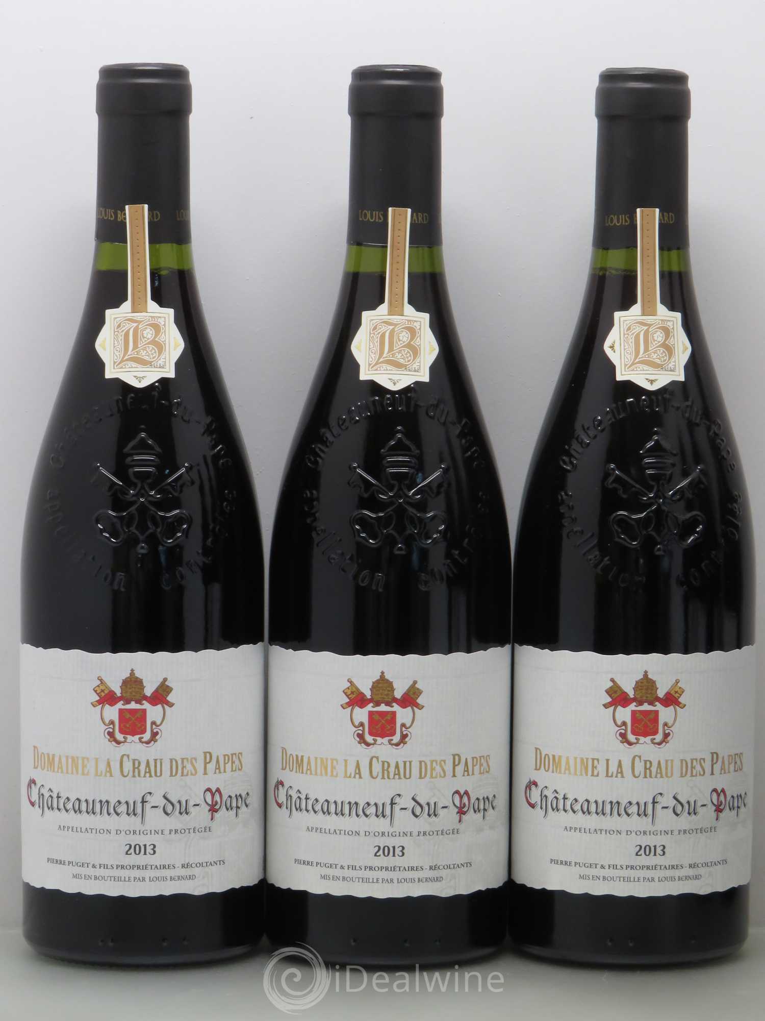 Châteauneuf-du-Pape Domaine La Crau Des Papes Pierre Puget 2013 - Posten von 6 Flaschen - 1