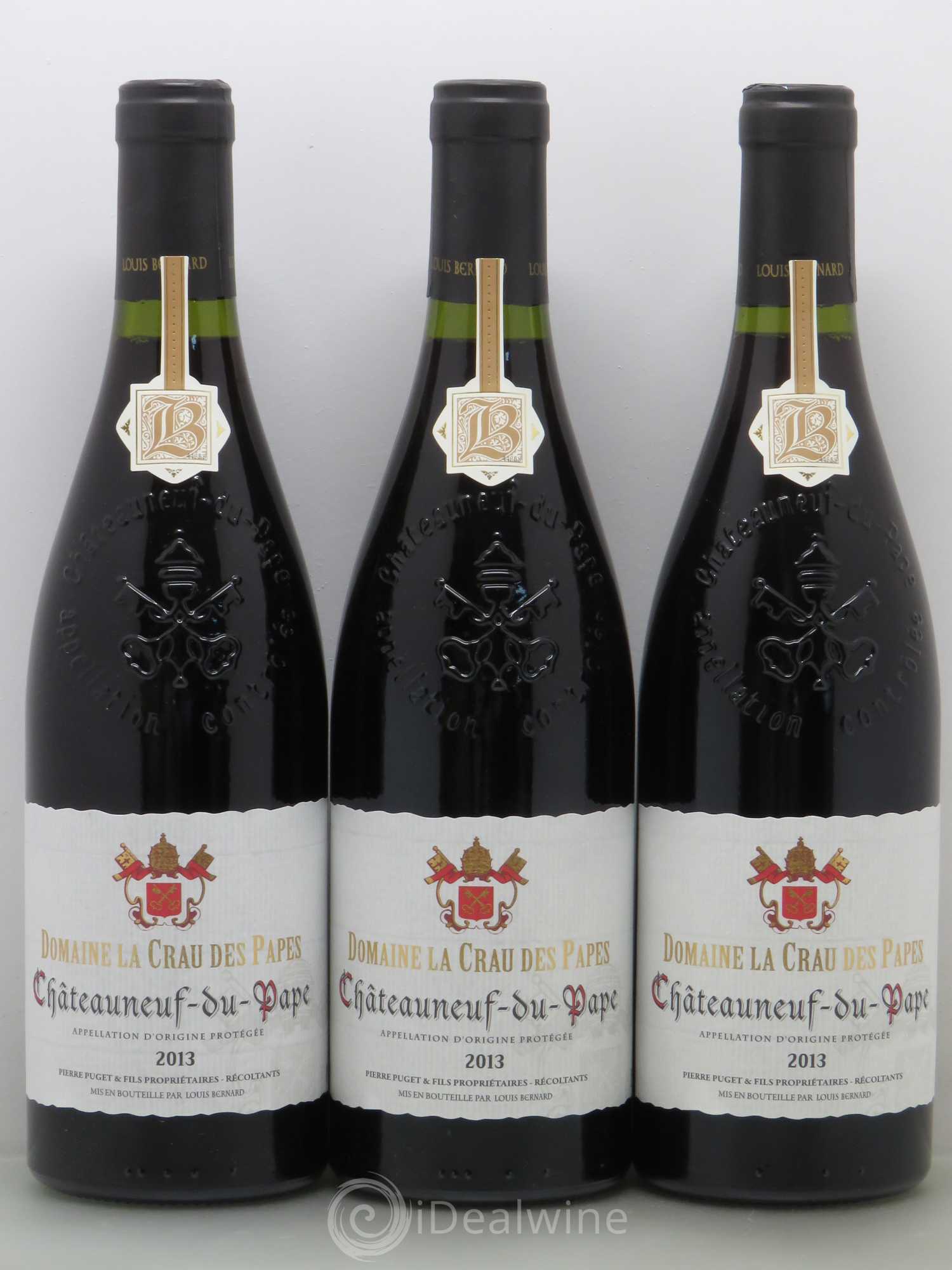 Châteauneuf-du-Pape Domaine La Crau Des Papes Pierre Puget 2013 - Posten von 6 Flaschen - 2