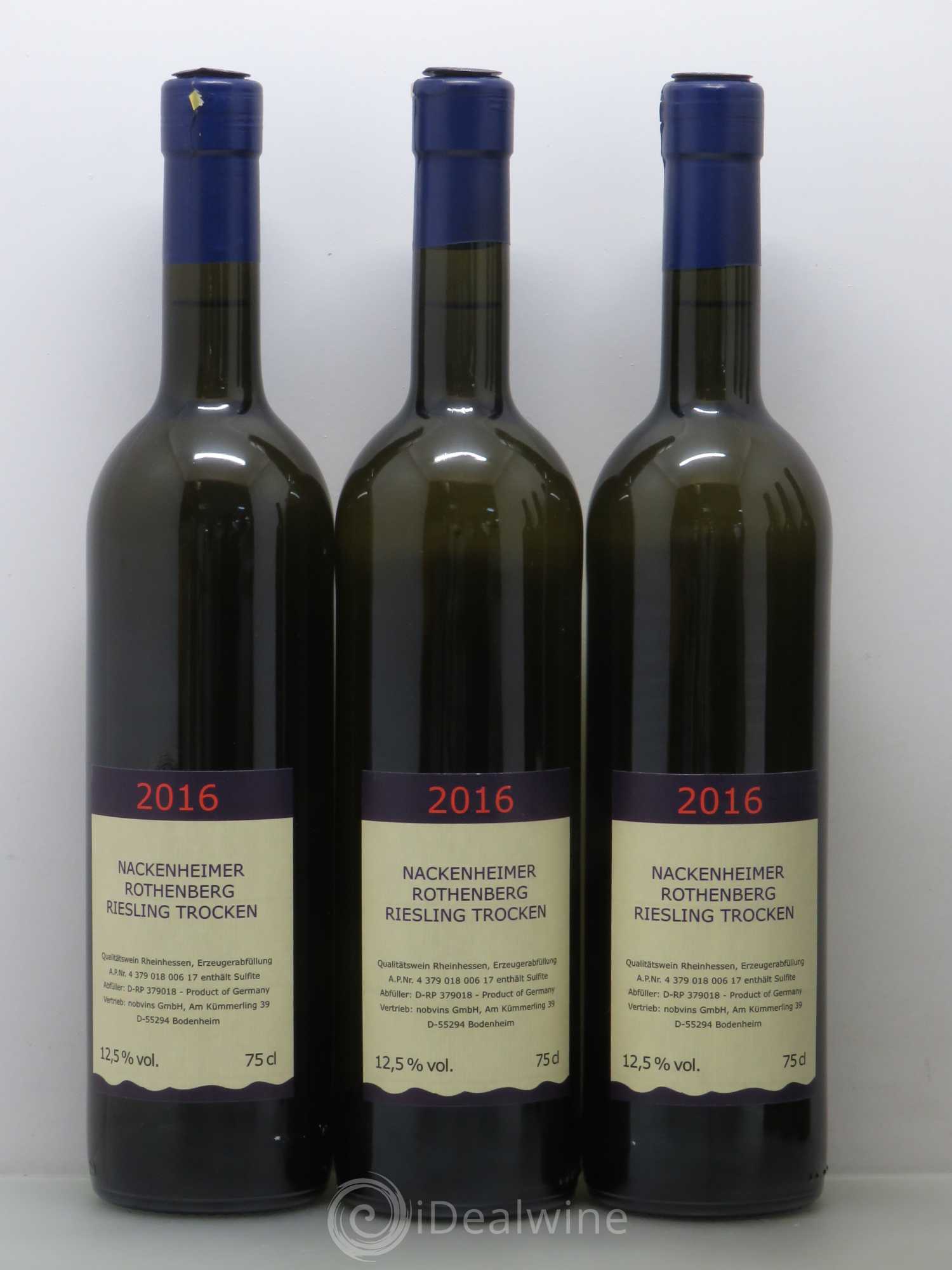 Riesling Nackenheimer Rothenberg Trocken Rheinhessen 2016 - Lotto di 6 bottiglie - 1