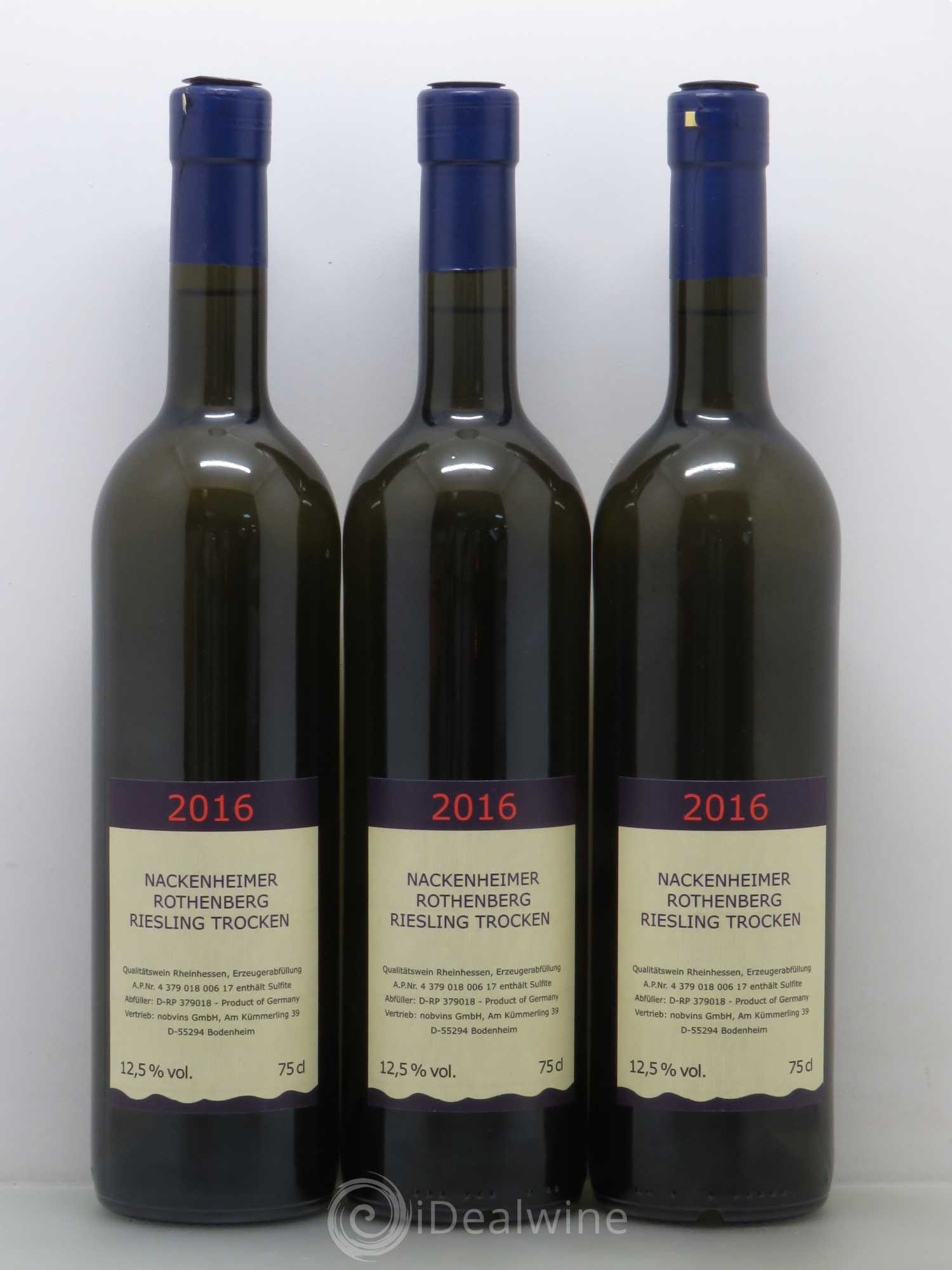 Riesling Nackenheimer Rothenberg Trocken Rheinhessen 2016 - Lotto di 6 bottiglie - 2