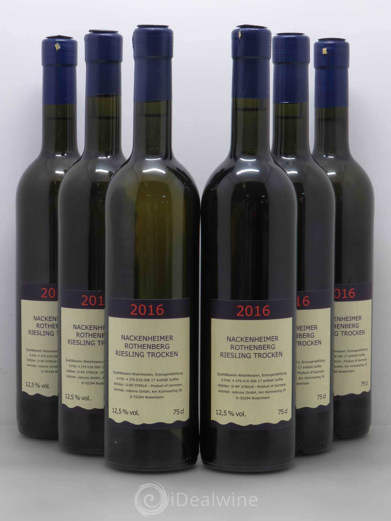 Riesling Nackenheimer Rothenberg Trocken Rheinhessen 2016 - Lotto di 6 bottiglie - 0