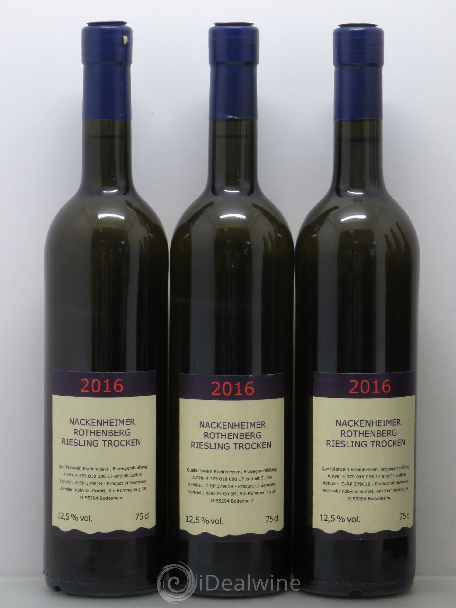 Riesling Nackenheimer Rothenberg Trocken Rheinhessen 2016 - Posten von 6 Flaschen - 1